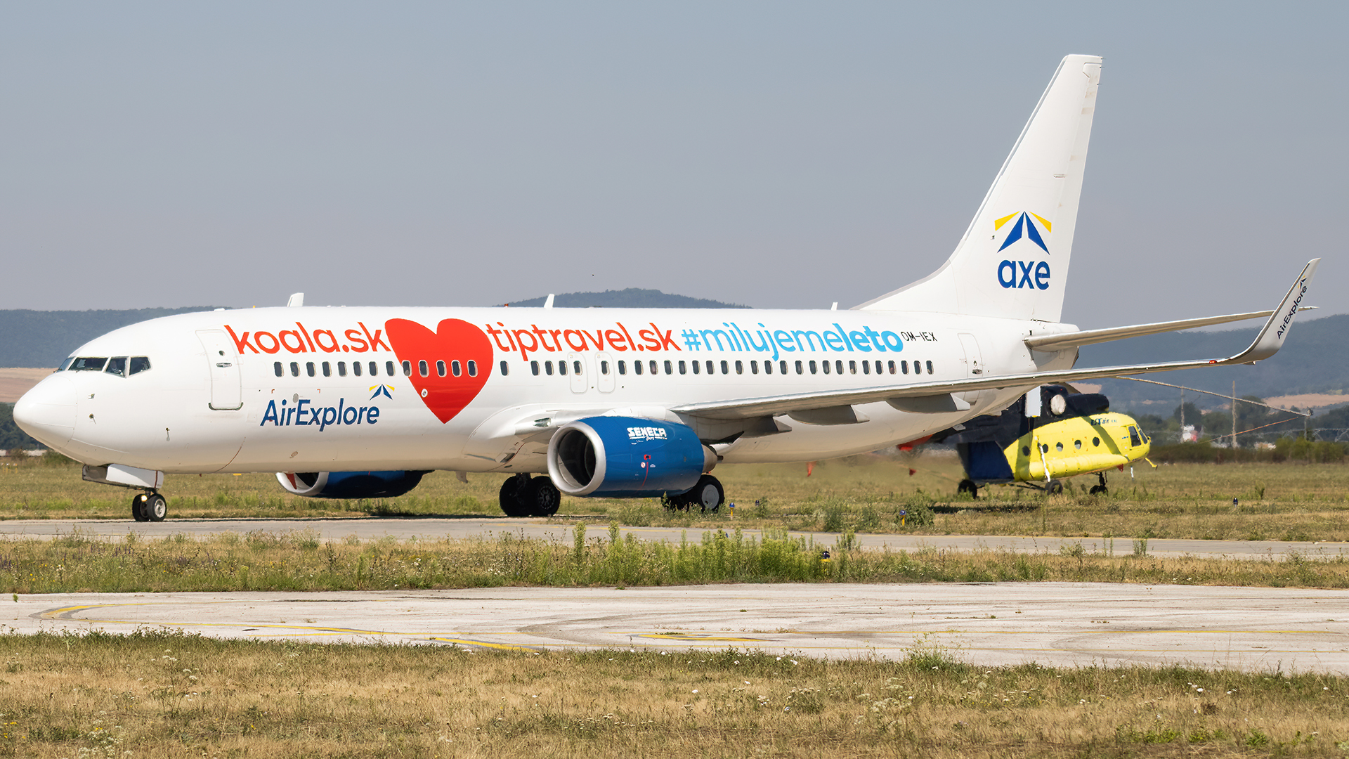 Full size: AirExplore Boeing 737-800 OM-IEX at Piestany Airport