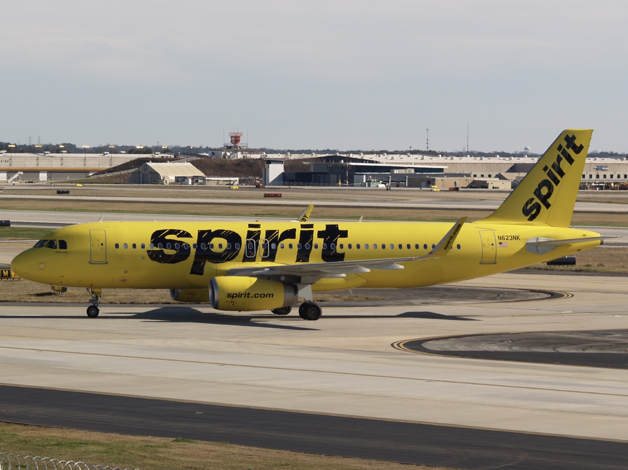 Full size: Spirit Airlines Airbus A320 N623NK at Hartsfield-Jackson Atlanta International Airport