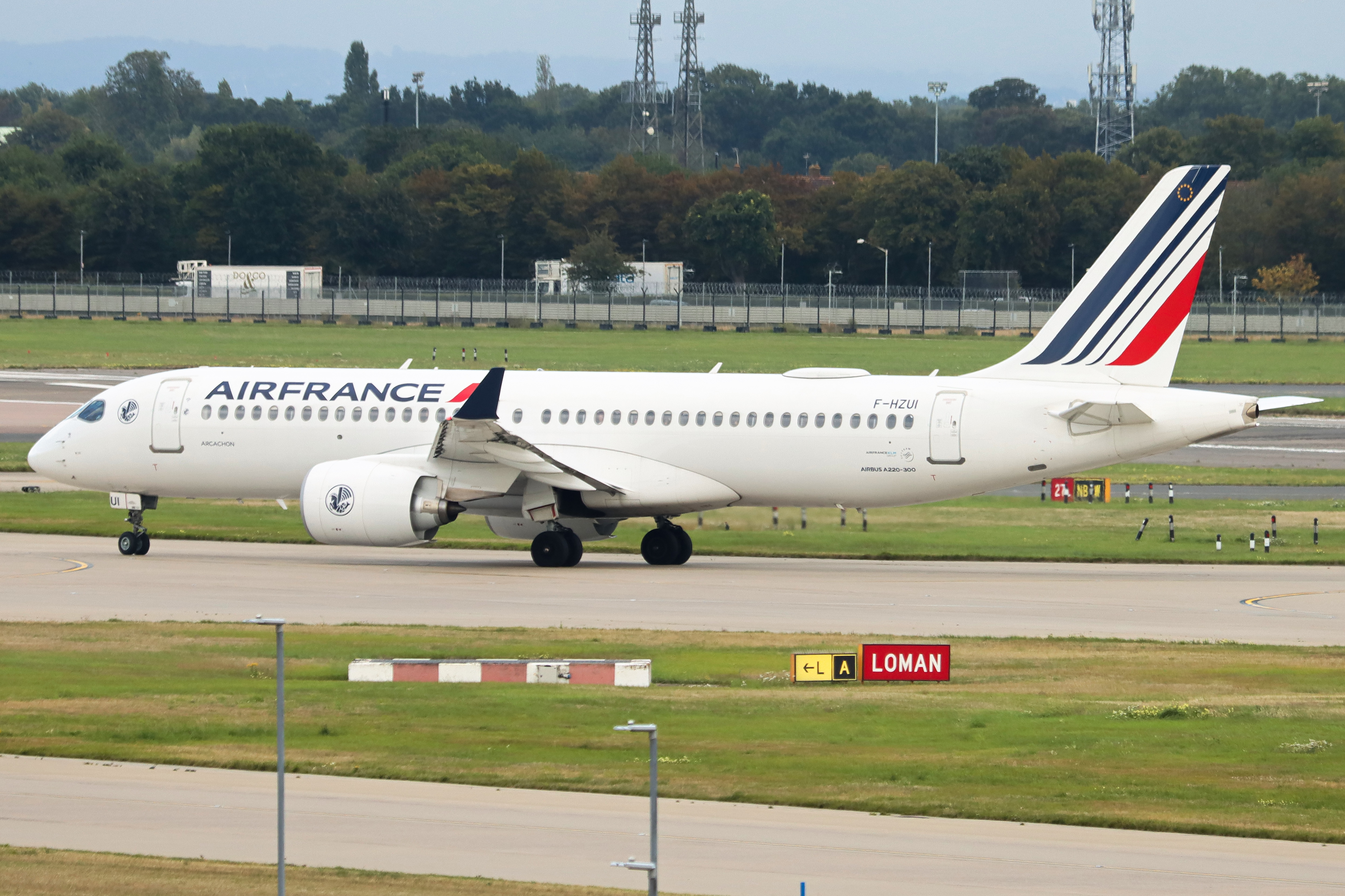 Full size: Air France Airbus A220-300 F-HZUI at London Heathrow International Airport