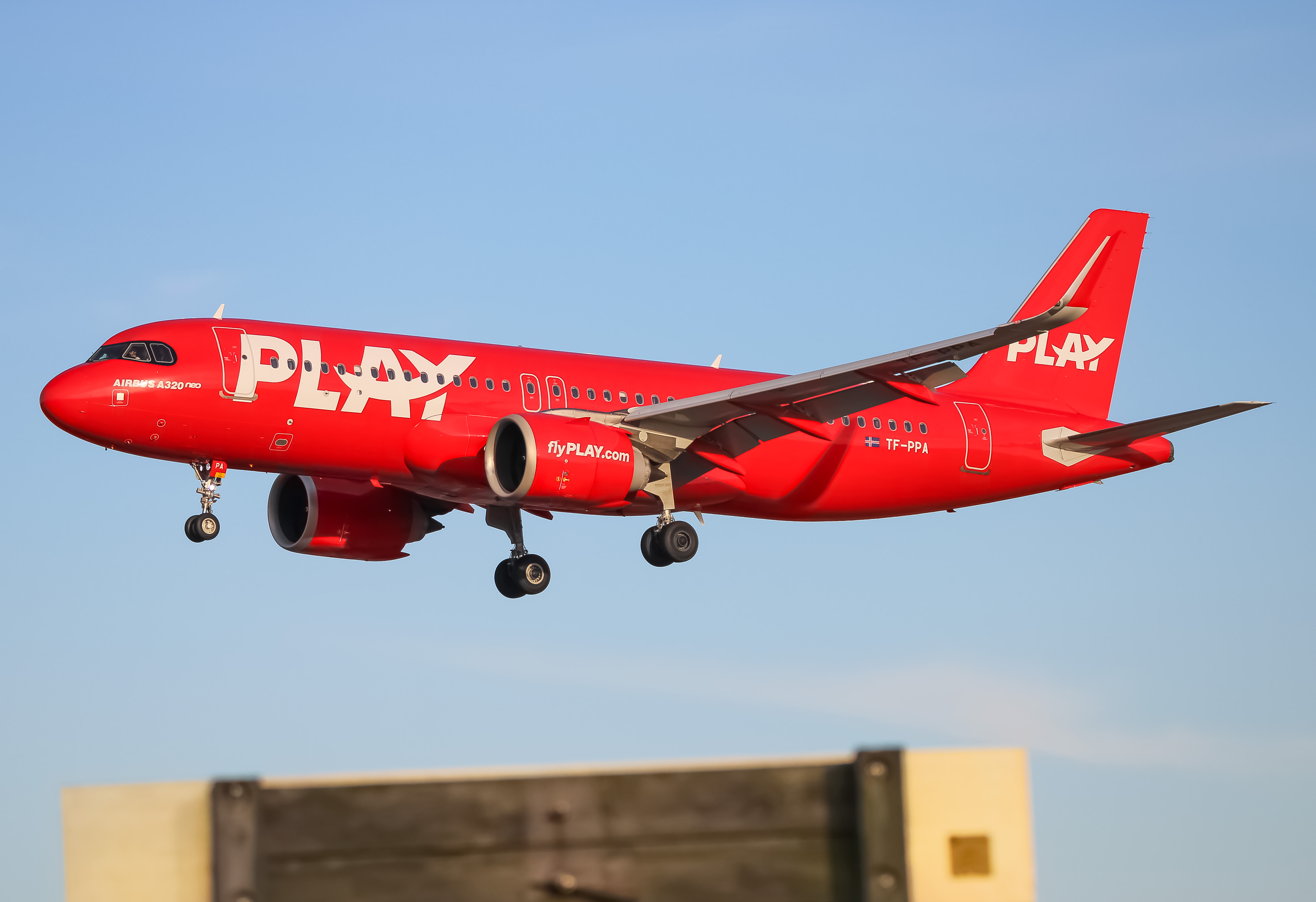 Full size: Play Airbus A320NEO TF-PPA at Baltimore/Washington International Thurgood Marshall Airport