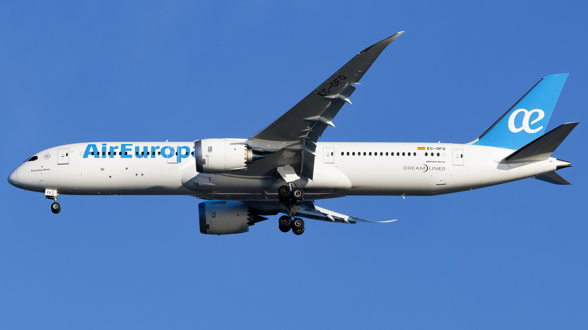 Full size: Air Europa Boeing 787-9 EC-OFO at John F. Kennedy International Airport