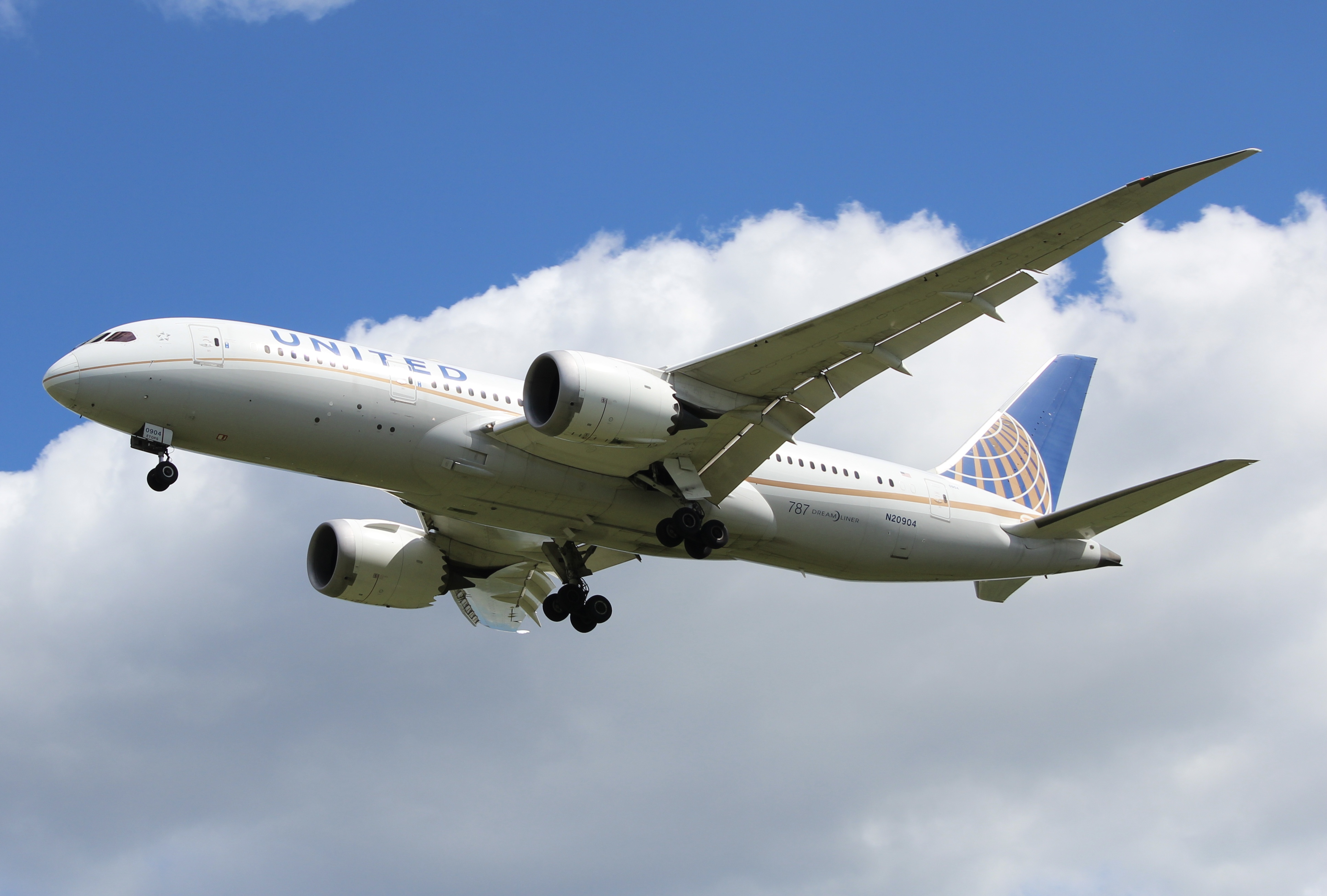 Full size: United Airlines Boeing 787-8 N20904 at Washington Dulles International Airport