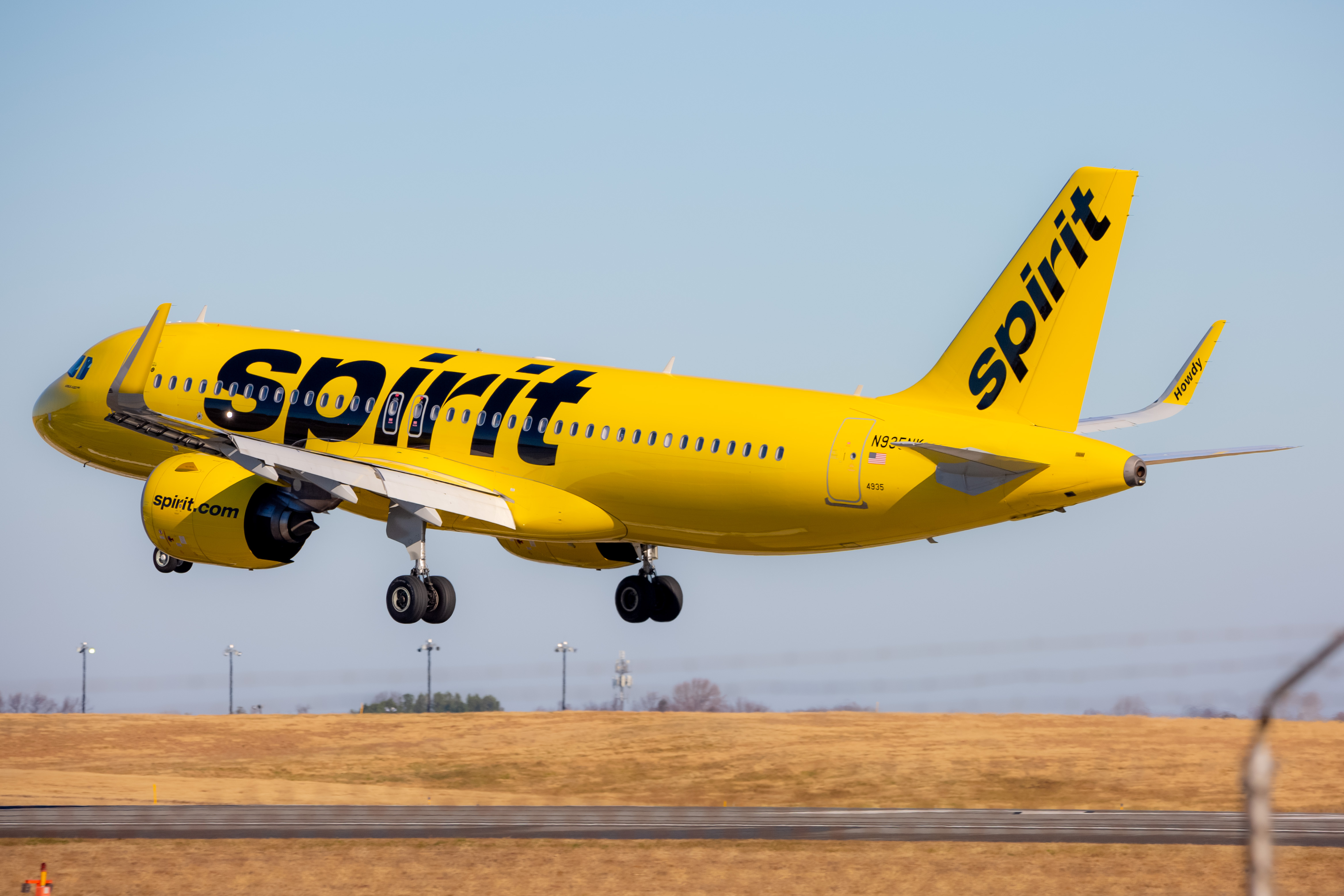 Full size: Spirit Airlines Airbus A320NEO N935NK at Baltimore/Washington International Thurgood Marshall Airport