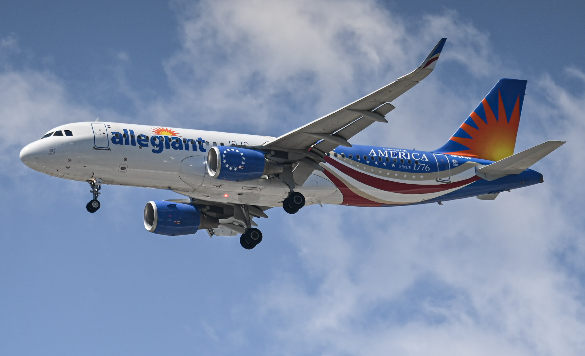 Full size: Allegiant Air Airbus A320 N256NV at General Edward Lawrence Logan International Airport