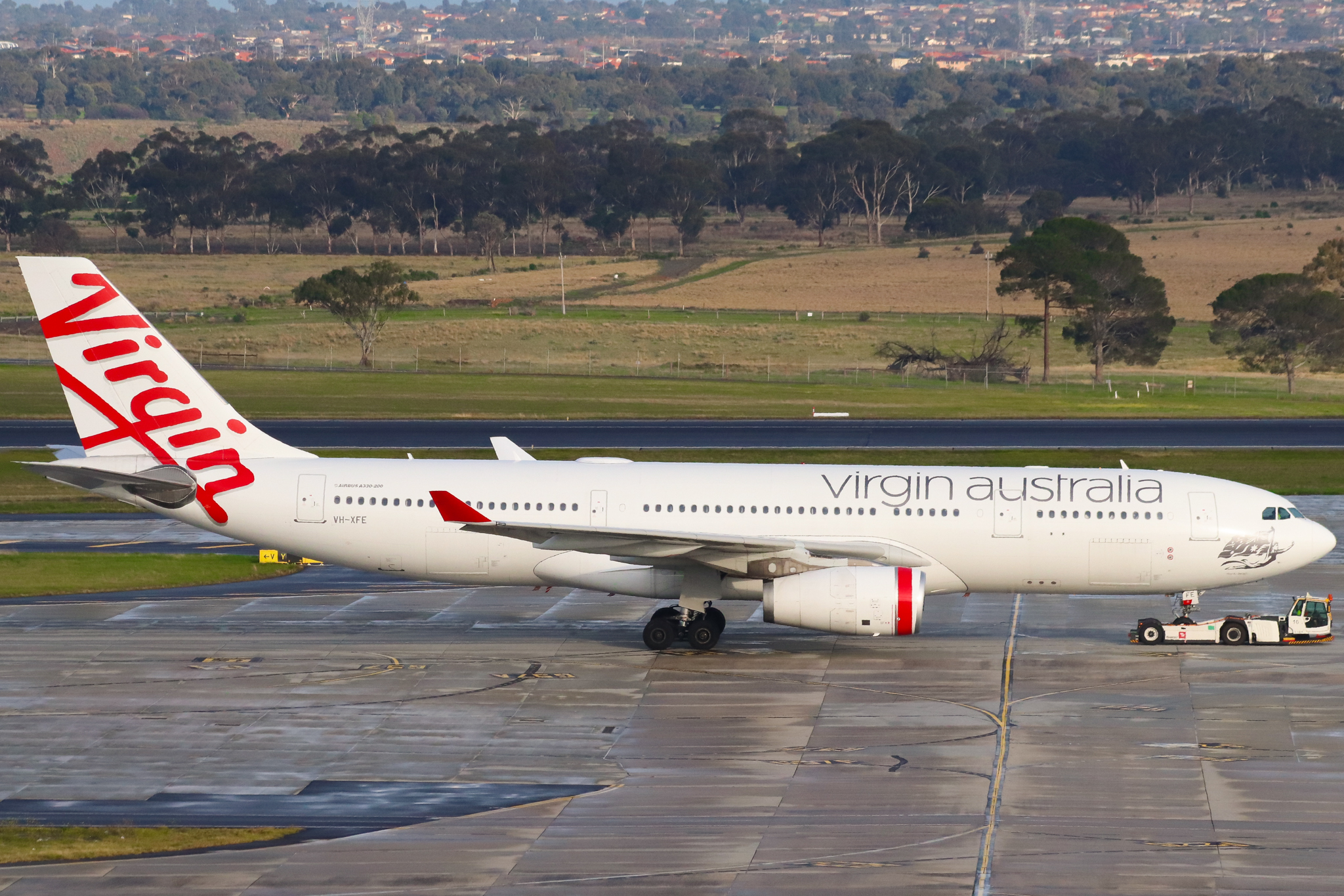 Full size: Virgin Australia Airbus A330-200 VH-XFE at Melbourne Airport