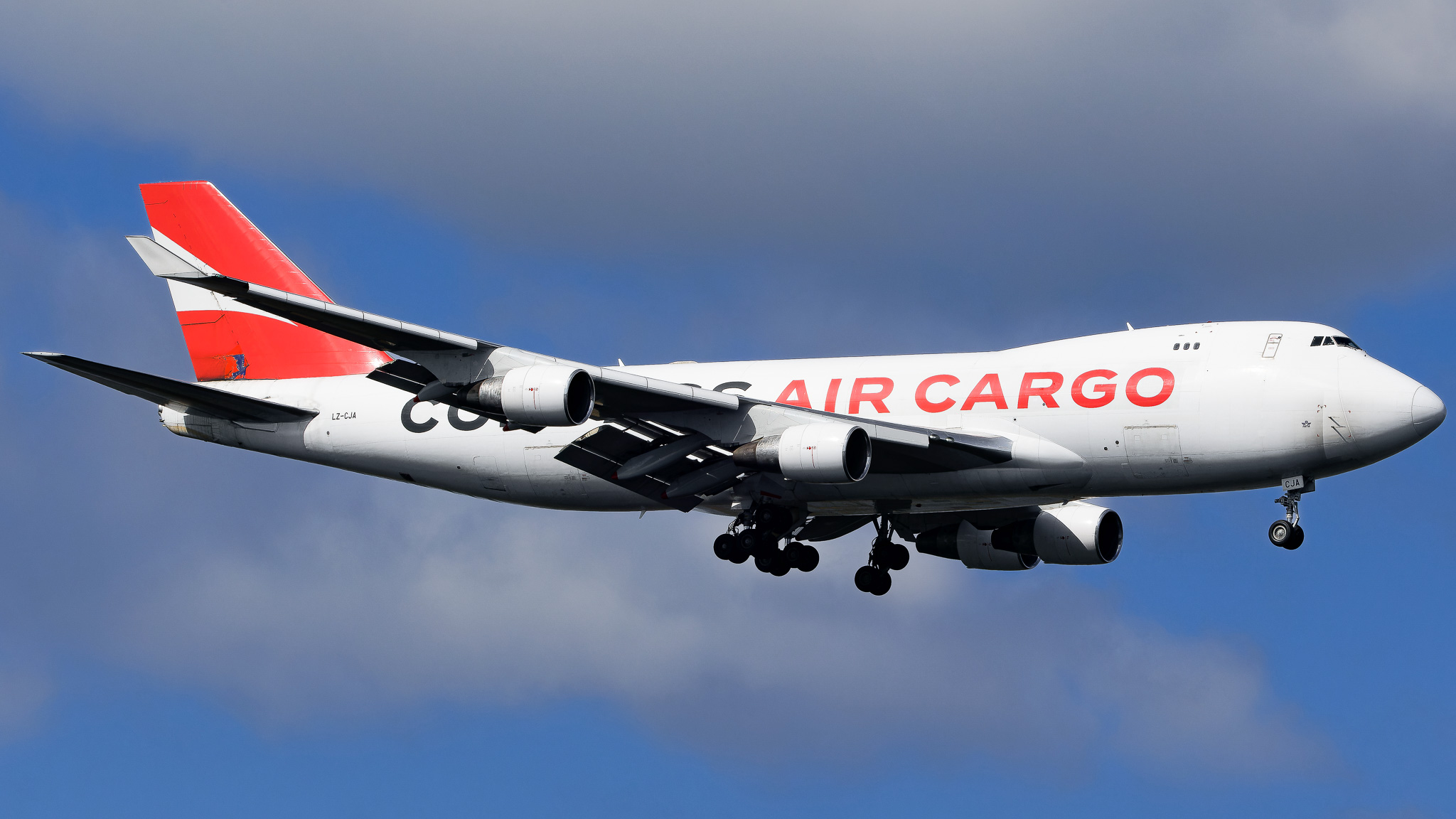 Full size: Compass Air Cargo Boeing 747-400F LZ-CJA at John F. Kennedy International Airport