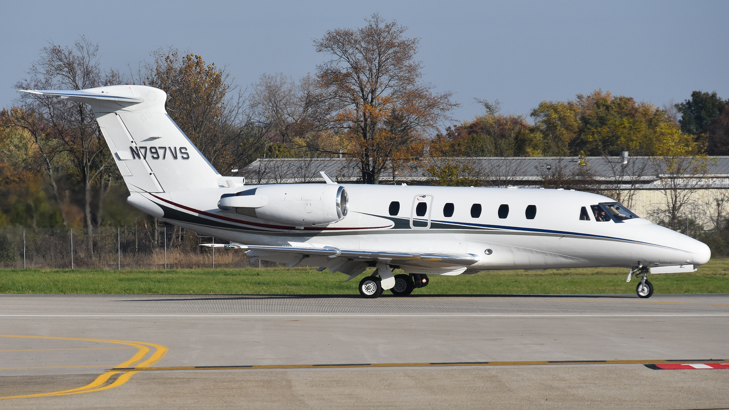 Full size: PRIVATE Cessna Citation 650 N797VS at Kalamazoo Battle Creek International Airport