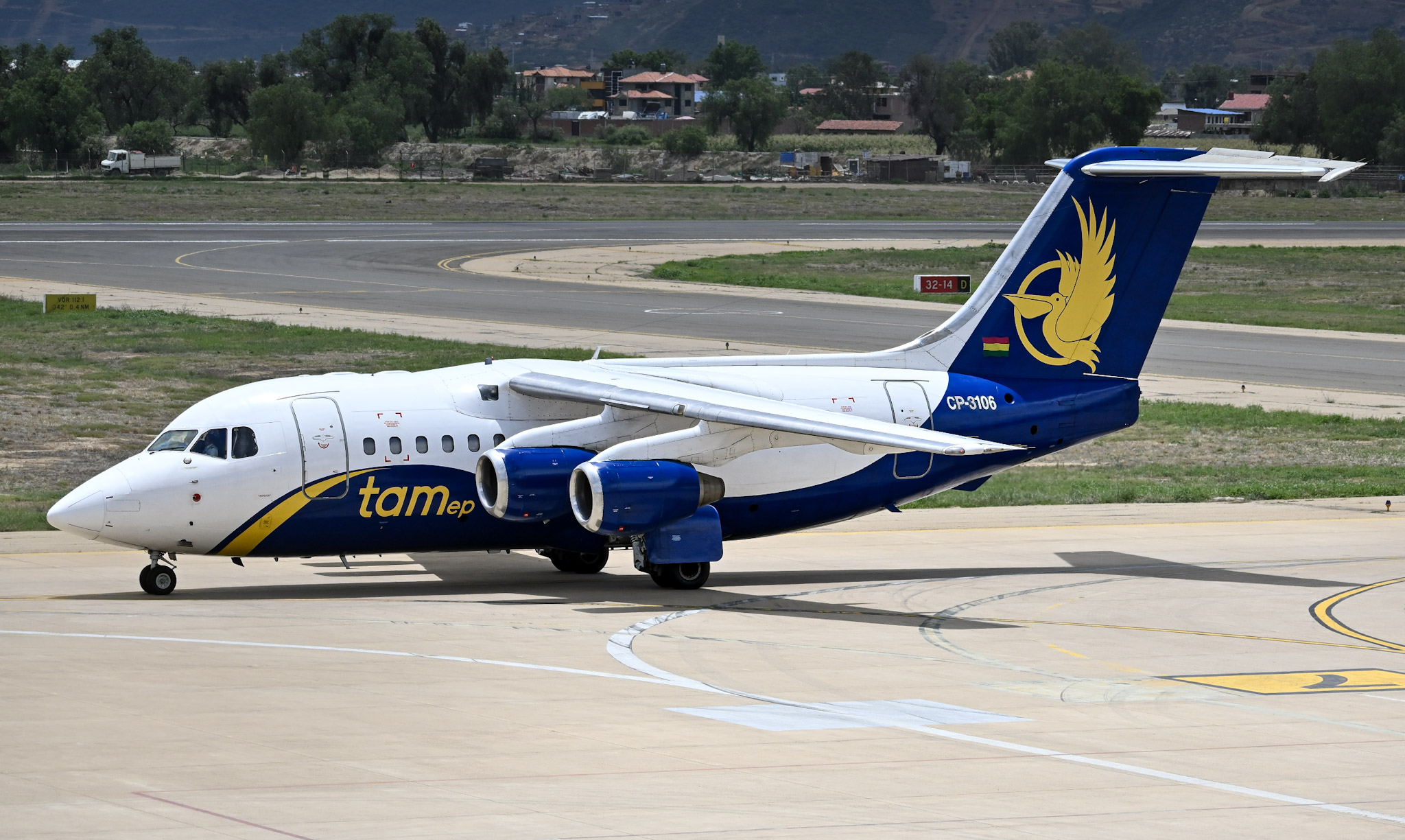 Full size: TAMep BAE146 CP-3106 at Cochabamba Jorge Wilstermann International Airport