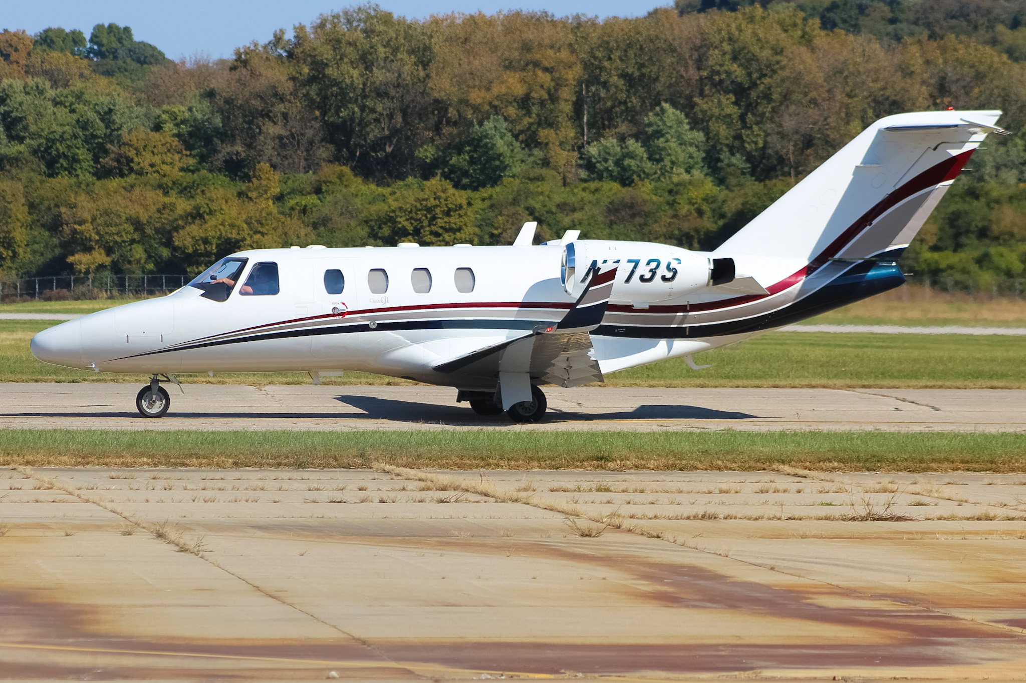 Full size: PRIVATE  Cessna Citation 501 N173S at Cincinnati Municipal Airport/Lunken Field