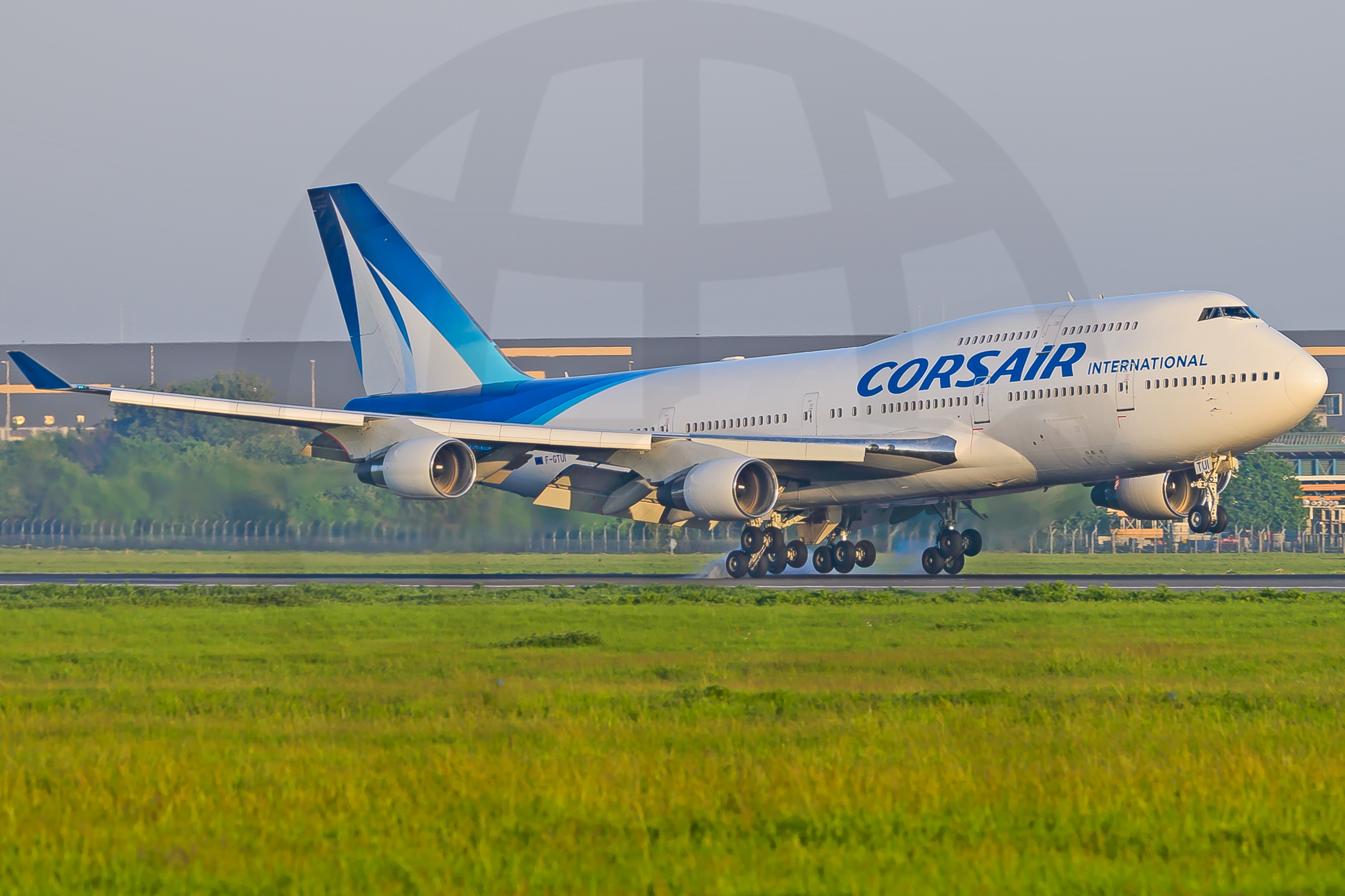 Full size: Corsair International Boeing 747-400 F-GTUI at Paris Orly Airport