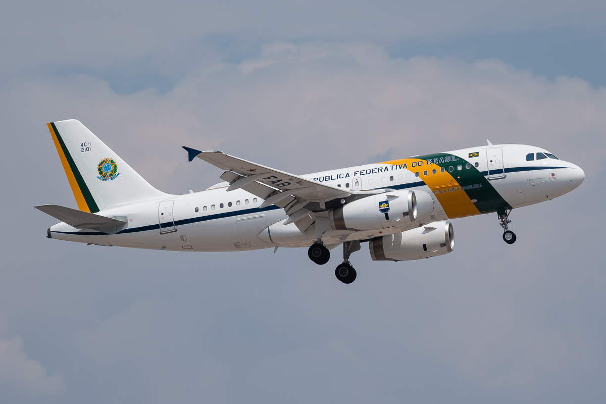 Full size: Brazilian Air Force Airbus VC-1A FAB2101 at Mexico City Felipe Angeles International Airport