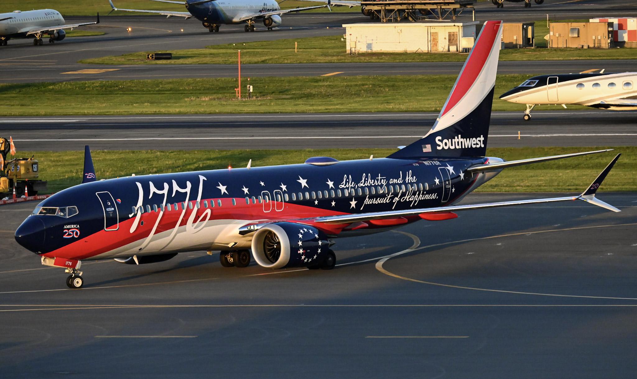 Full size: Southwest Airlines Boeing 737 MAX 8 N1776R at General Edward Lawrence Logan International Airport