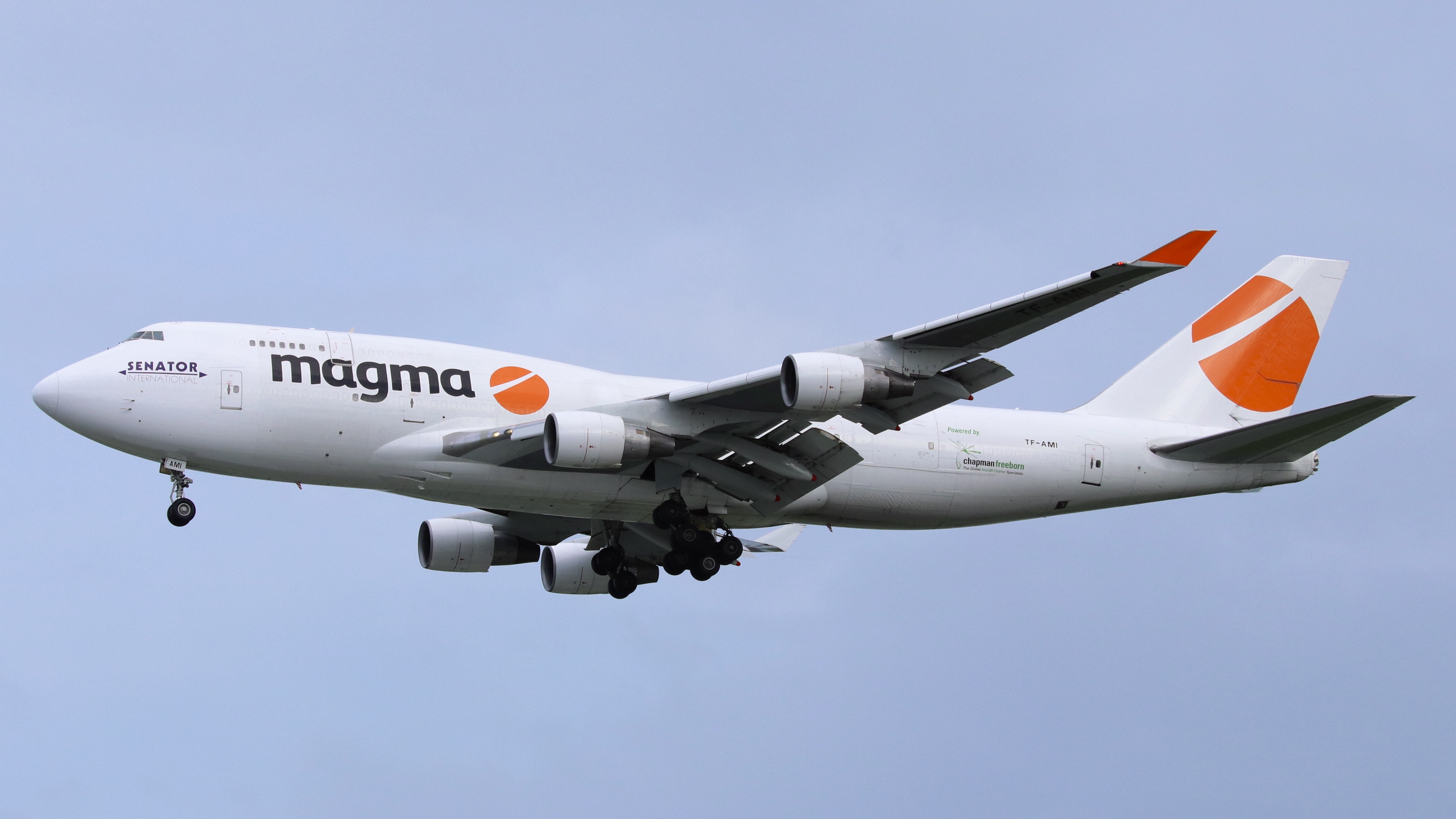 Full size: Magma Aviation  Boeing 747-400F TF-AMI at Singapore-Changi Airport