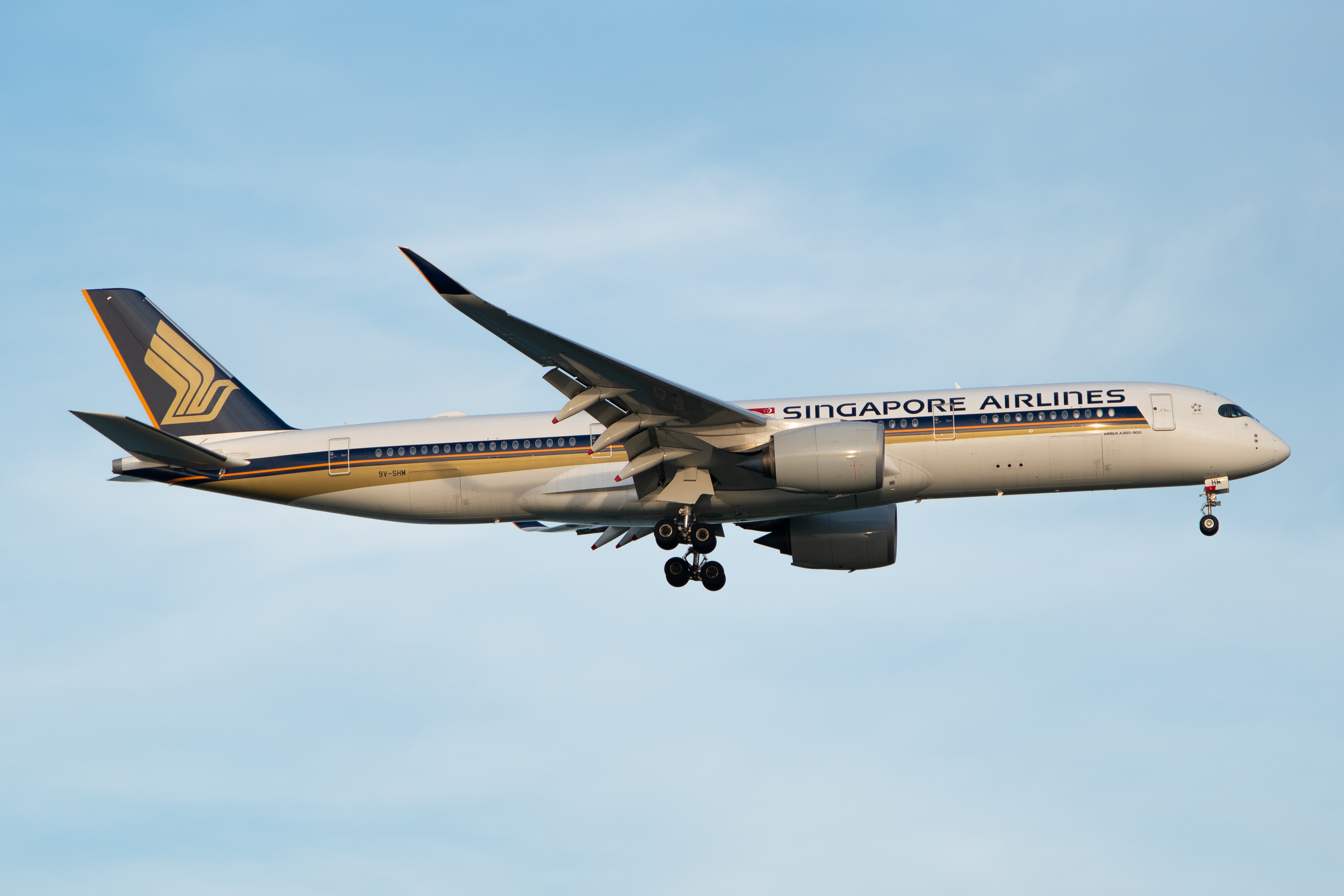 Full size: Singapore Airlines A350-900XWB 9V-SHM at Singapore-Changi Airport