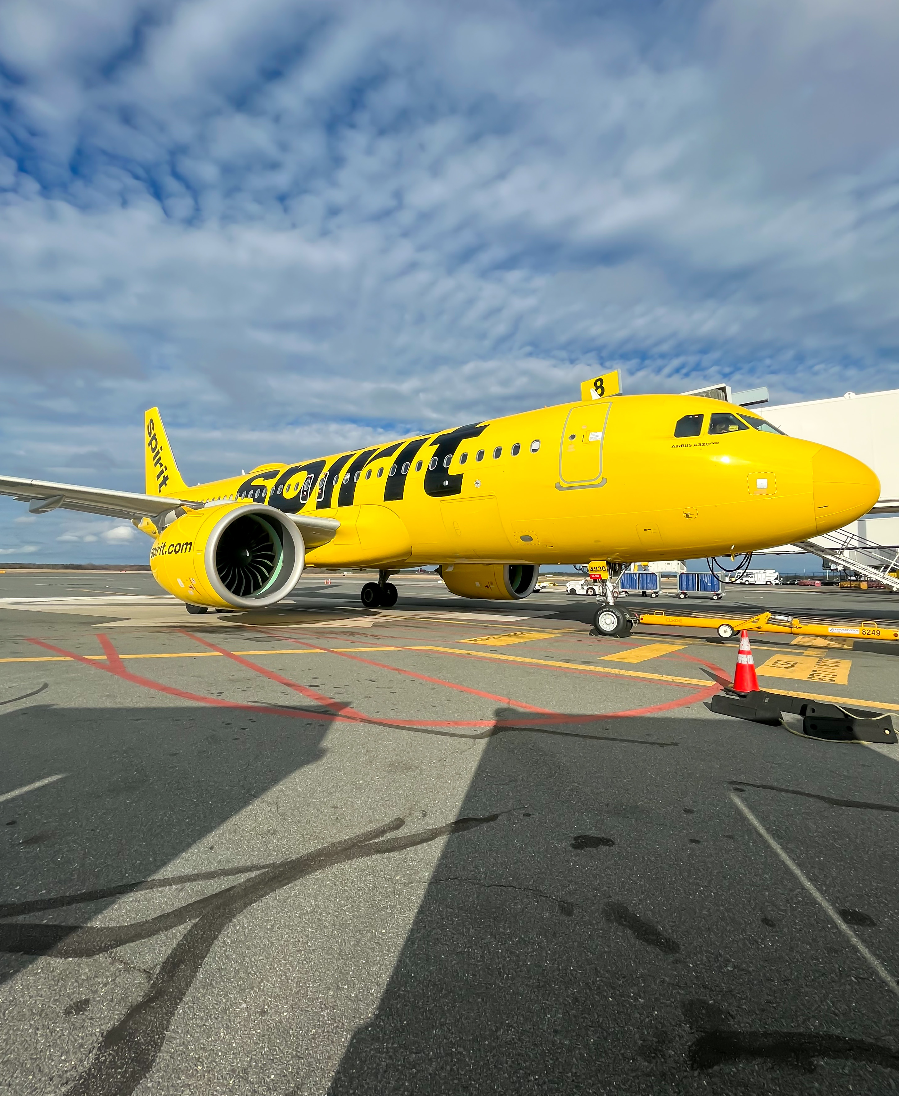 Full size: Spirit Airlines Airbus A320NEO N930NK at Atlantic City International Airport