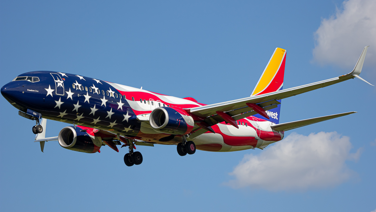 Full size: Southwest Airlines Boeing 737-800 N500WR at John Glenn Columbus International Airport