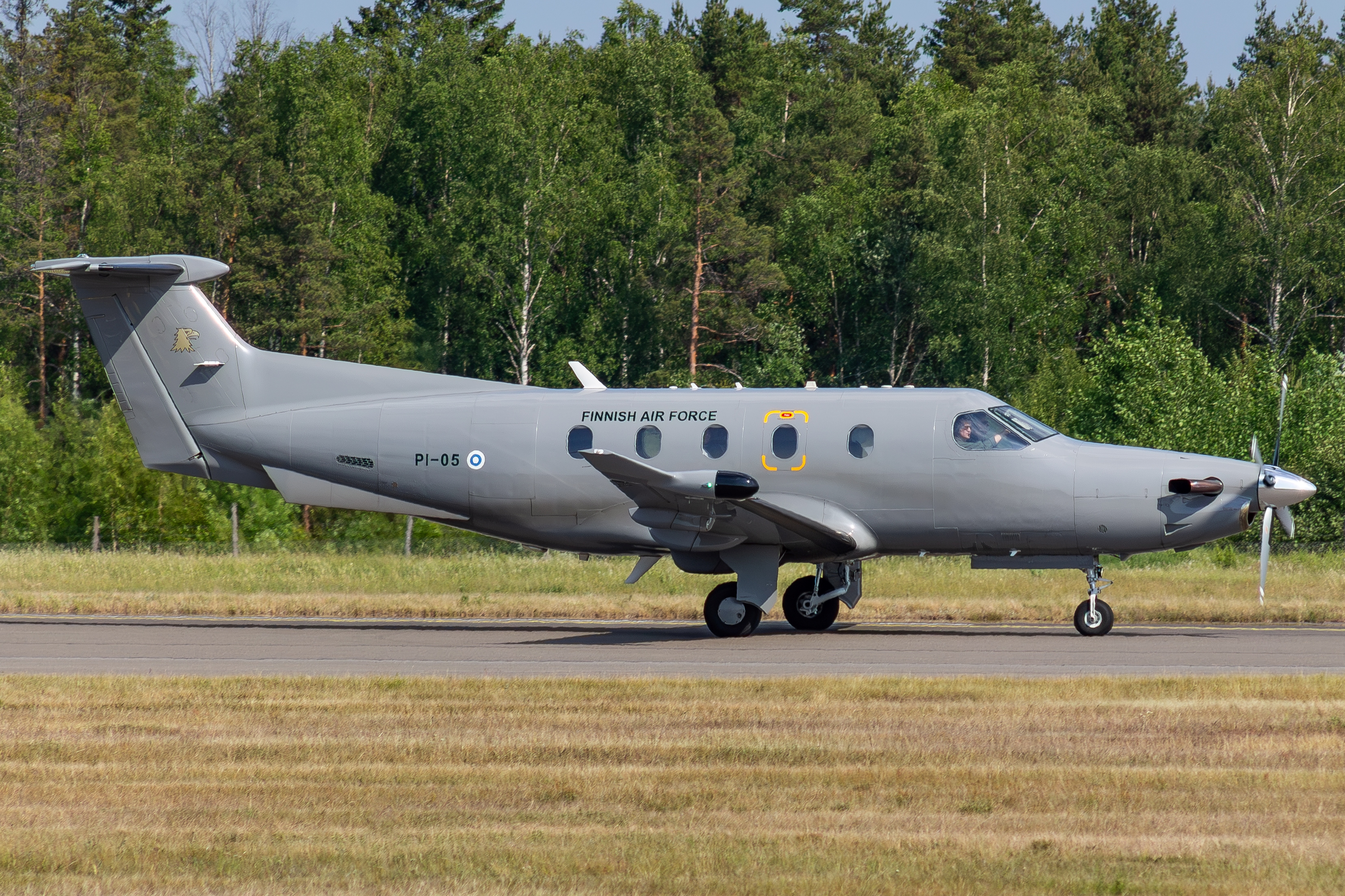 Full size: Finland - Air Force Pilatus PC-12 PI-05 at Turku Airport