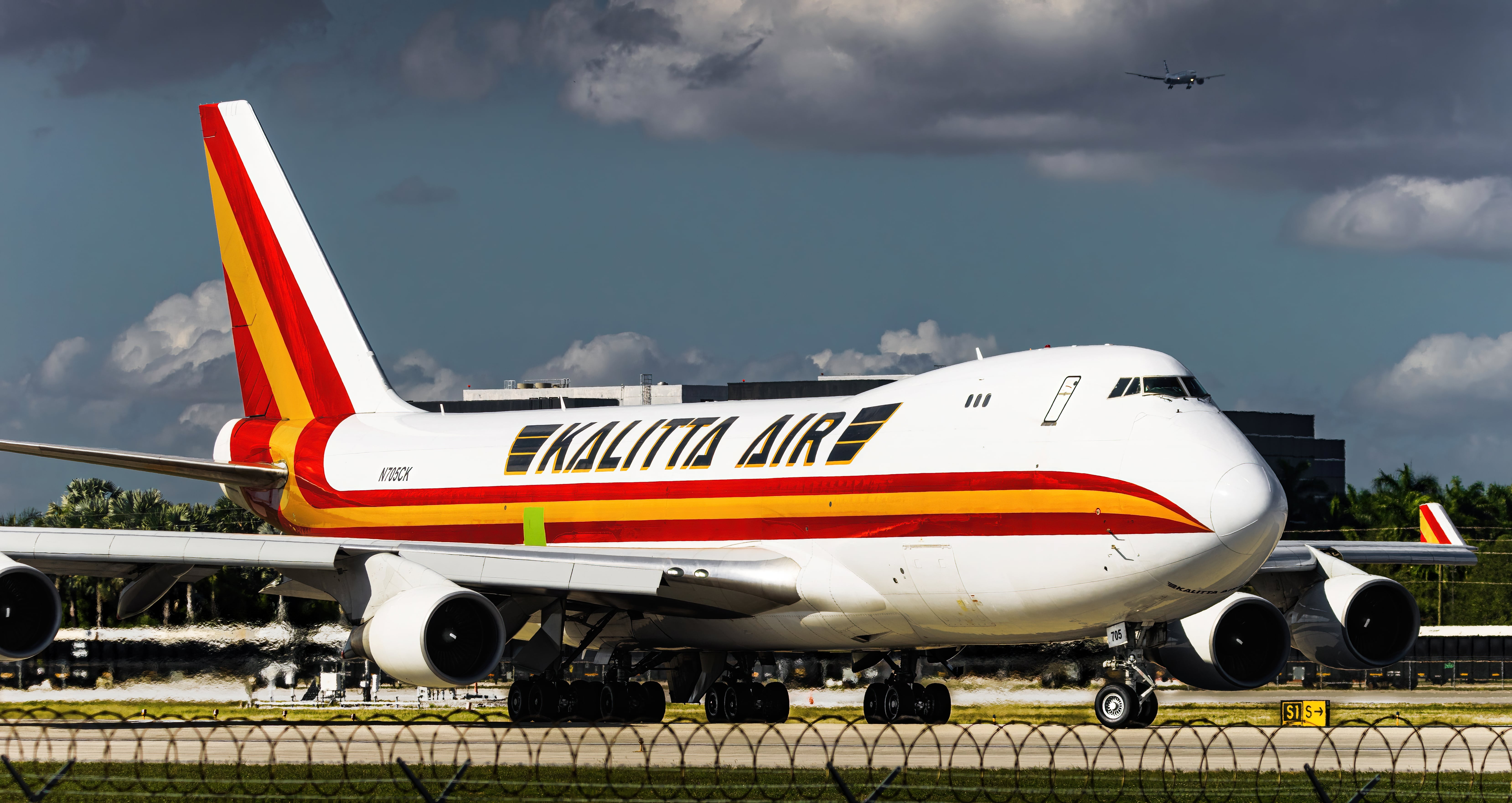 Full size: Kalitta Air Boeing 747-400F N705CK at Miami International Airport