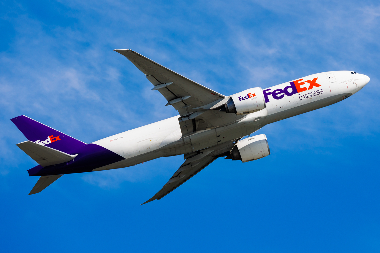 Full size: FedEx Boeing 777-F N857FD at Hong Kong International Airport