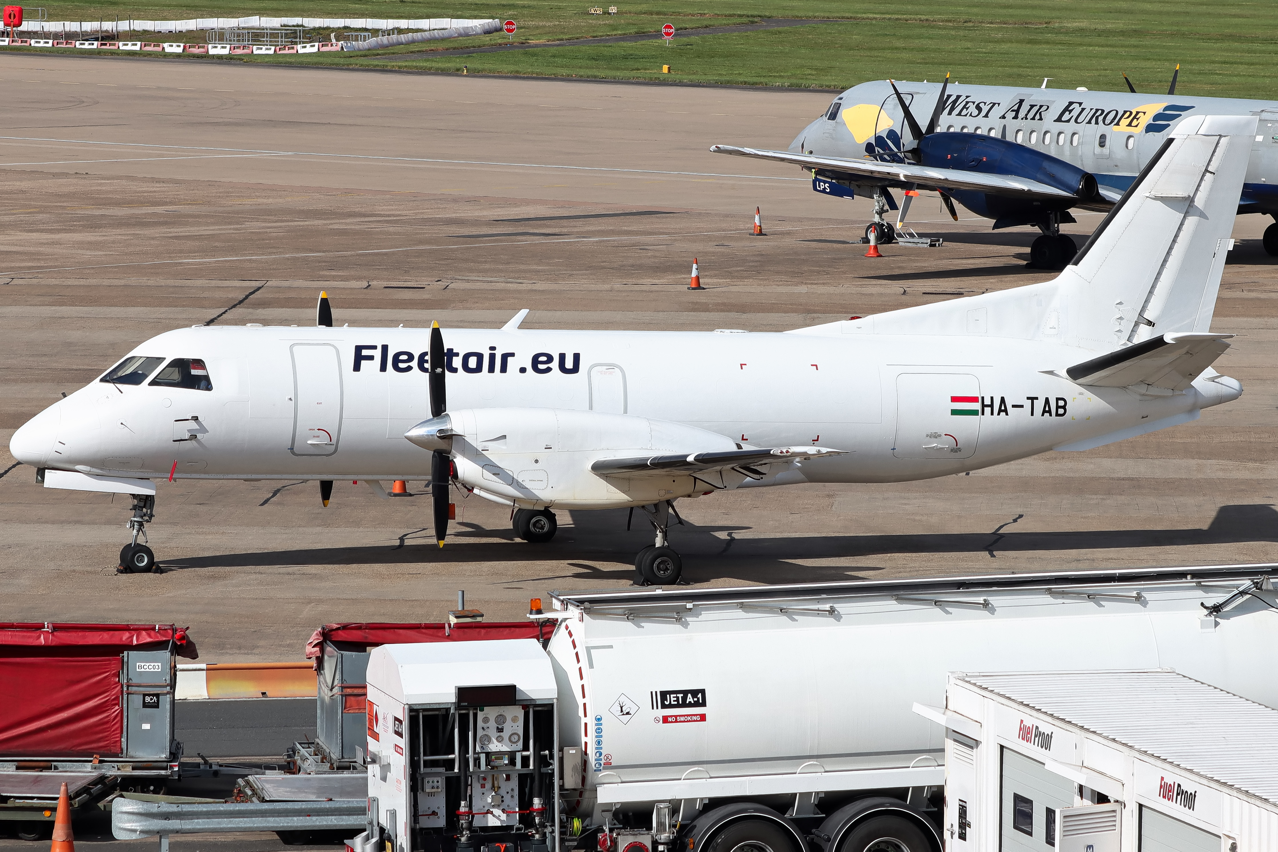 Full size: PRIVATE Saab 340 HA-TAB at Birmingham Airport