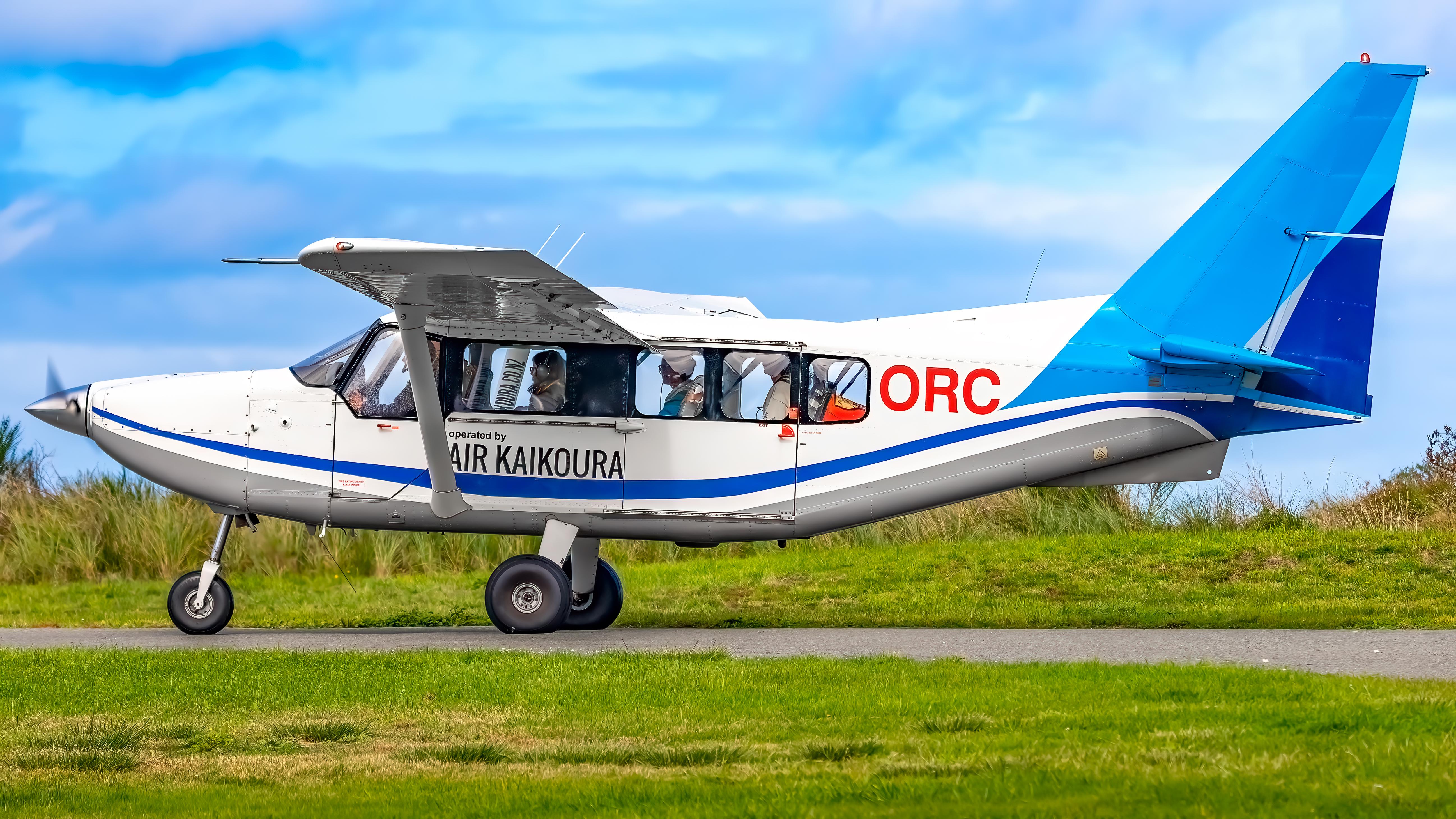 Full size: Air Kaikoura Gippsland GA-8 Airvan ZK-ORC at Kaikoura Airport