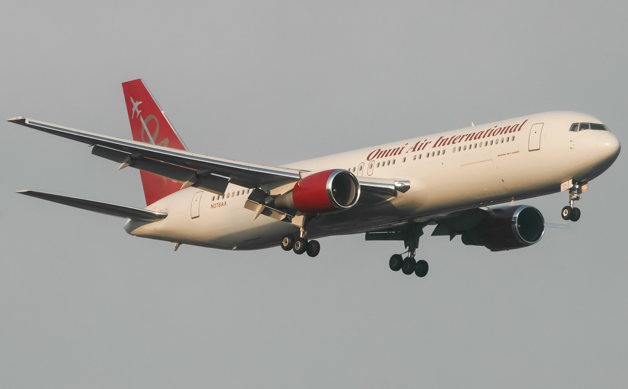 Full size: Omni Air International Boeing 767-300 N378AX at Lester B Pearson International Airport