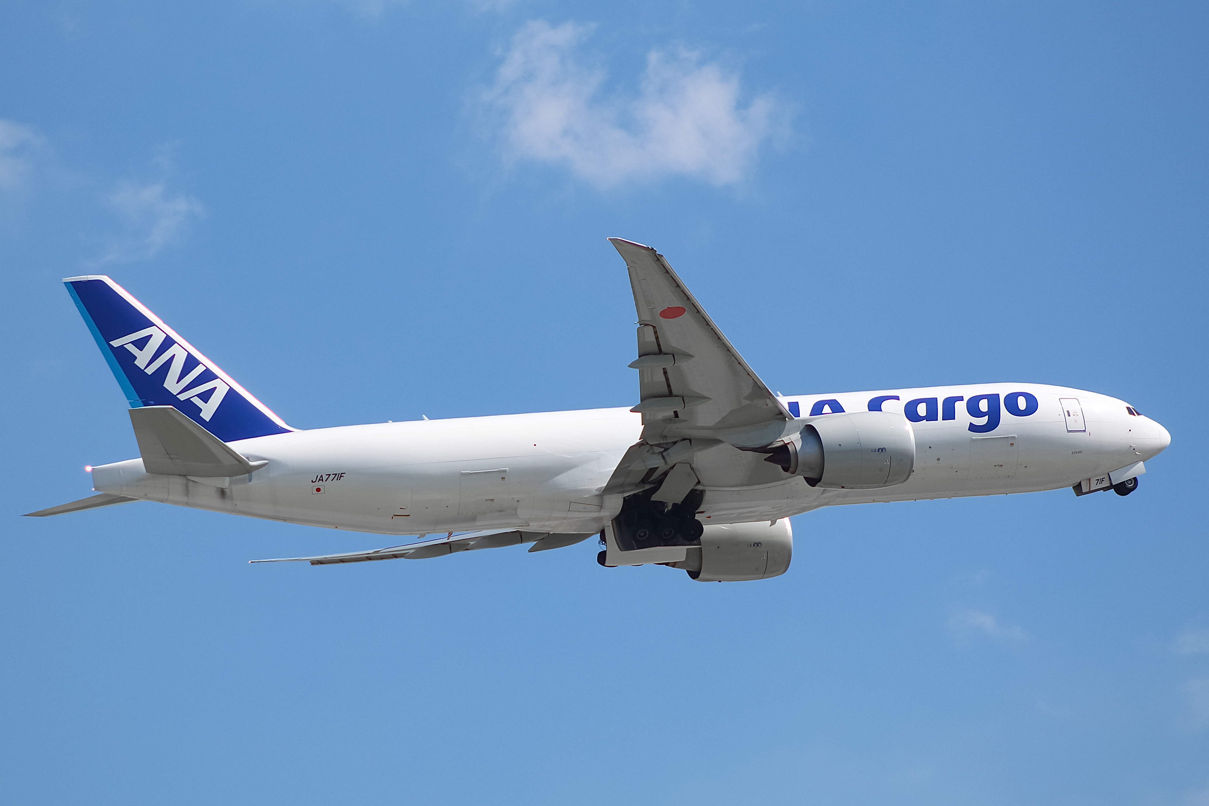 Full size: ANA Cargo Boeing 777-F JA771F at Chicago O'Hare International Airport