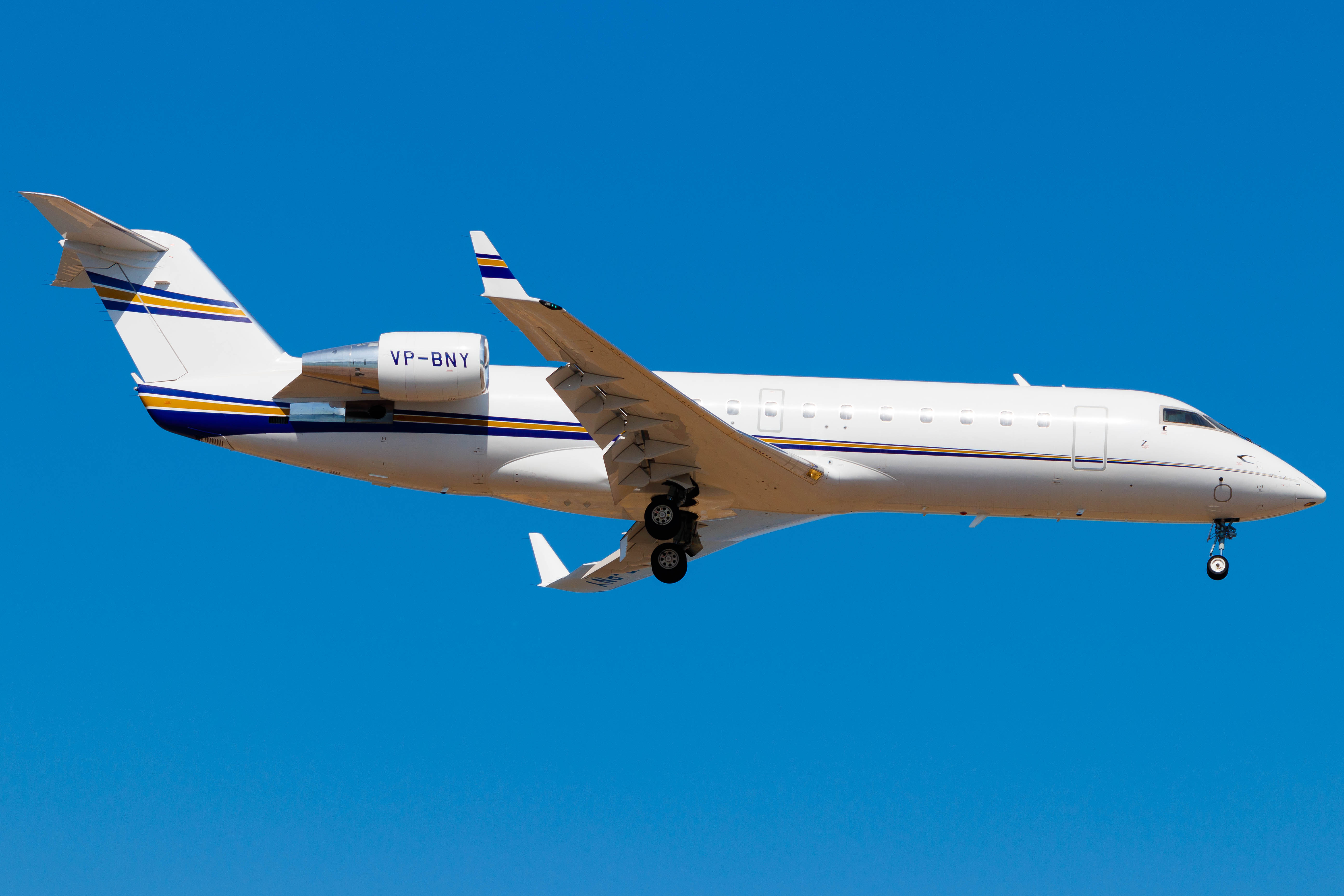 Full size: Galaxy Entertainment Group Bombardier Challenger 850 VP-BNY at Hong Kong International Airport