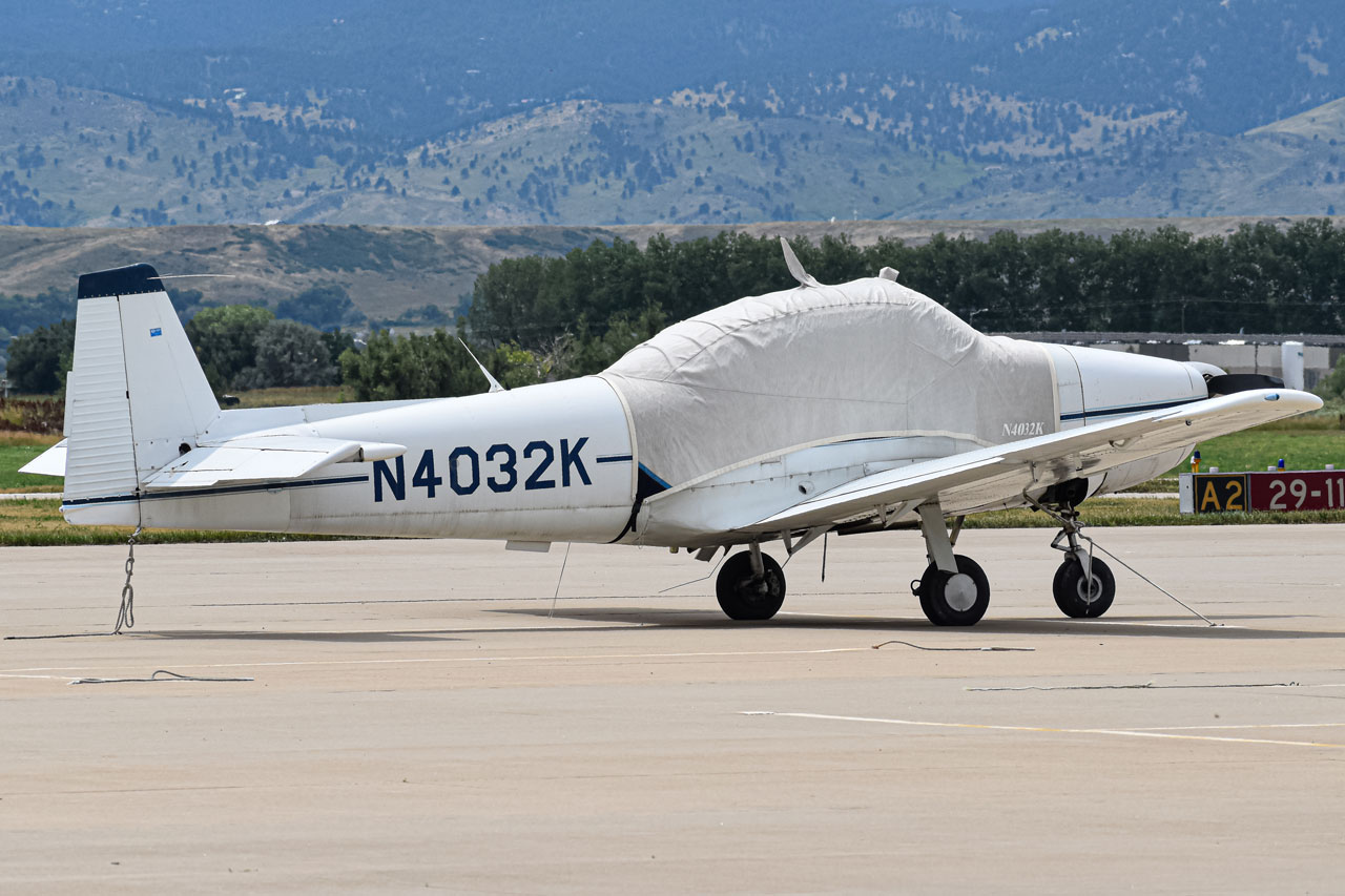 Full size: PRIVATE North American Navion A N4032K at Vance Brand Airport