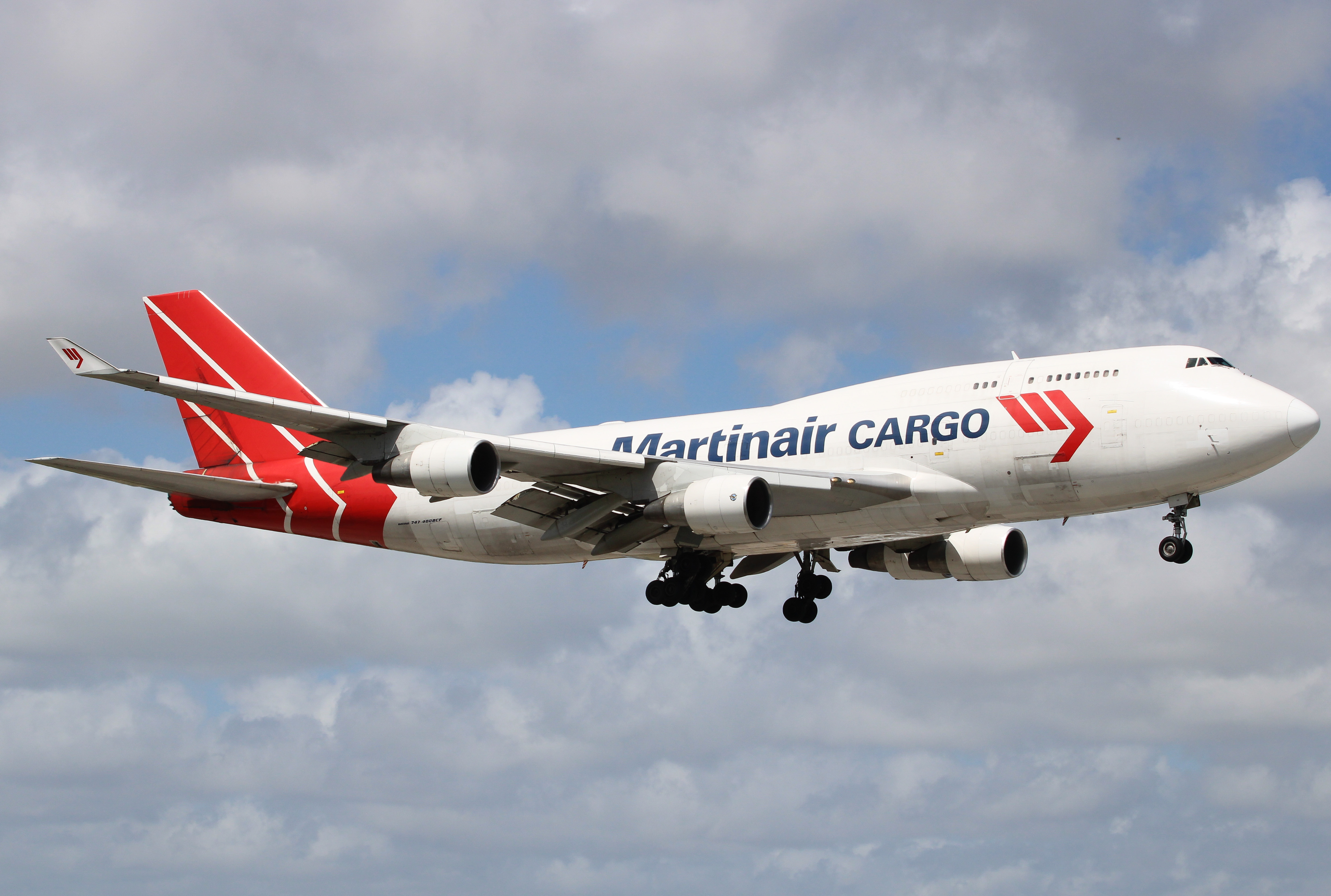 Full size: Martinair Cargo Boeing 747-400F PH-MPS at Miami International Airport