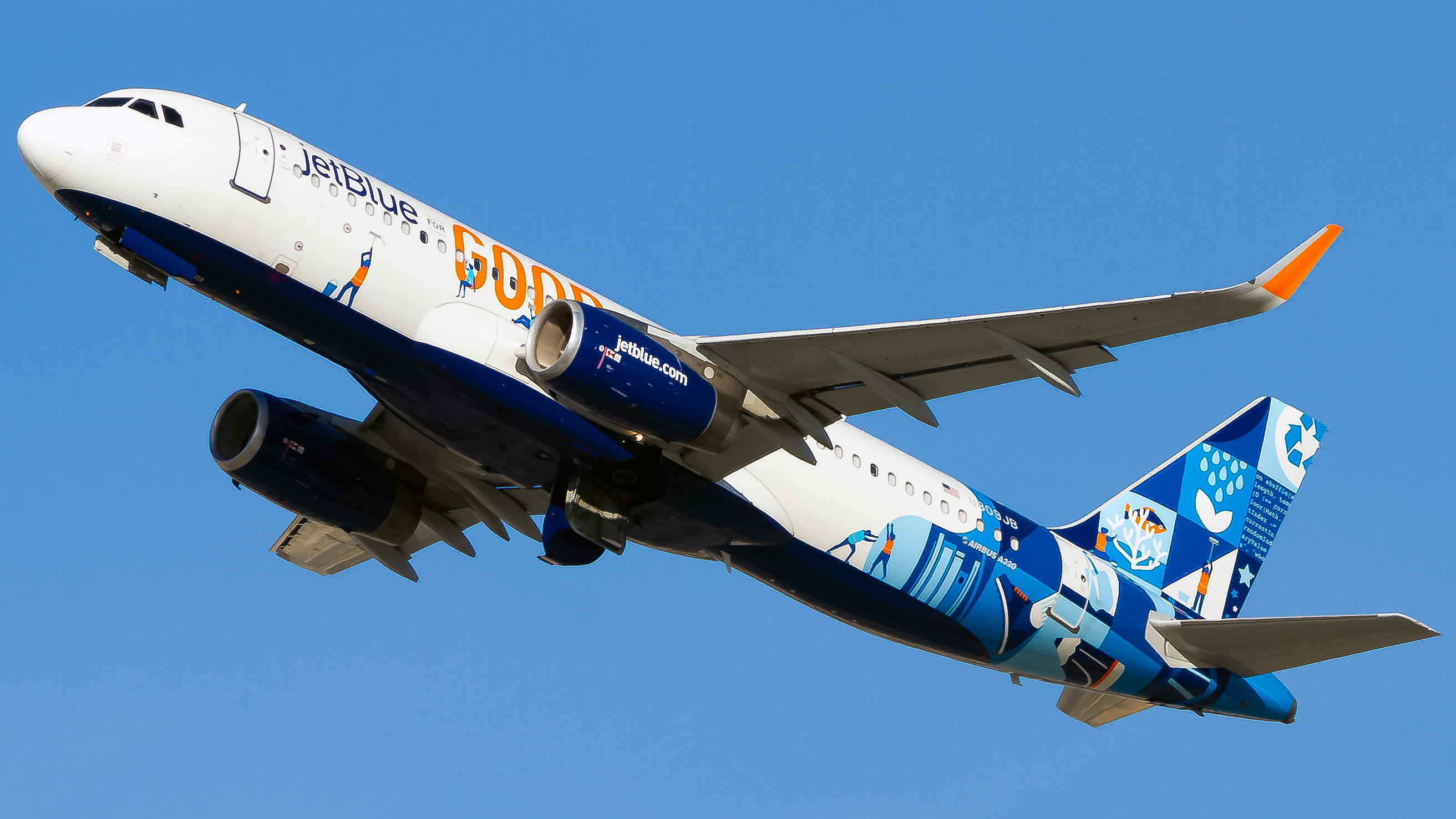 Full size: JetBlue Airways Airbus A320 N809JB at Los Angeles International Airport