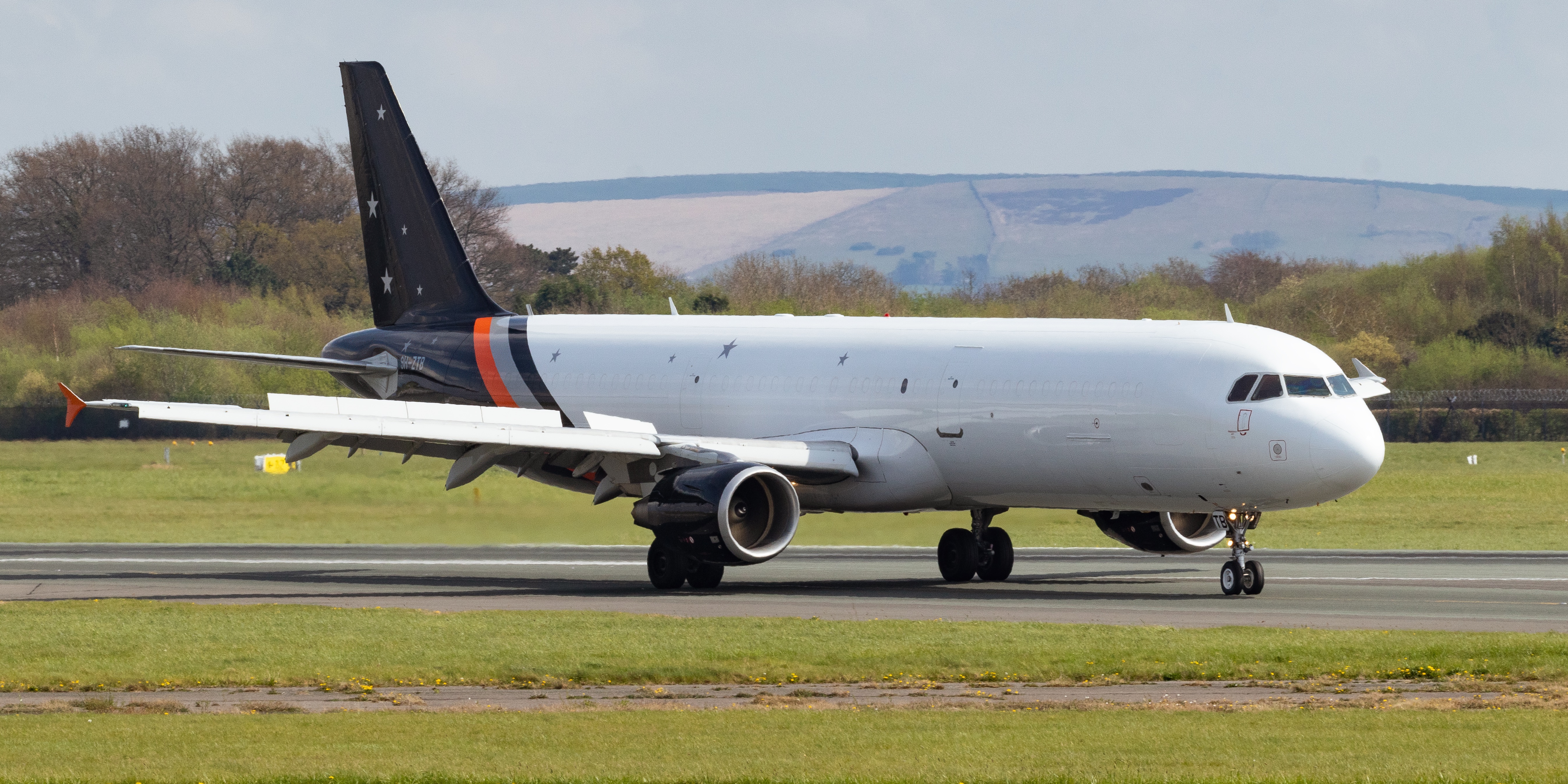 Full size: Titan Airways Airbus A321-200 9H-ZTB at Manchester Airport