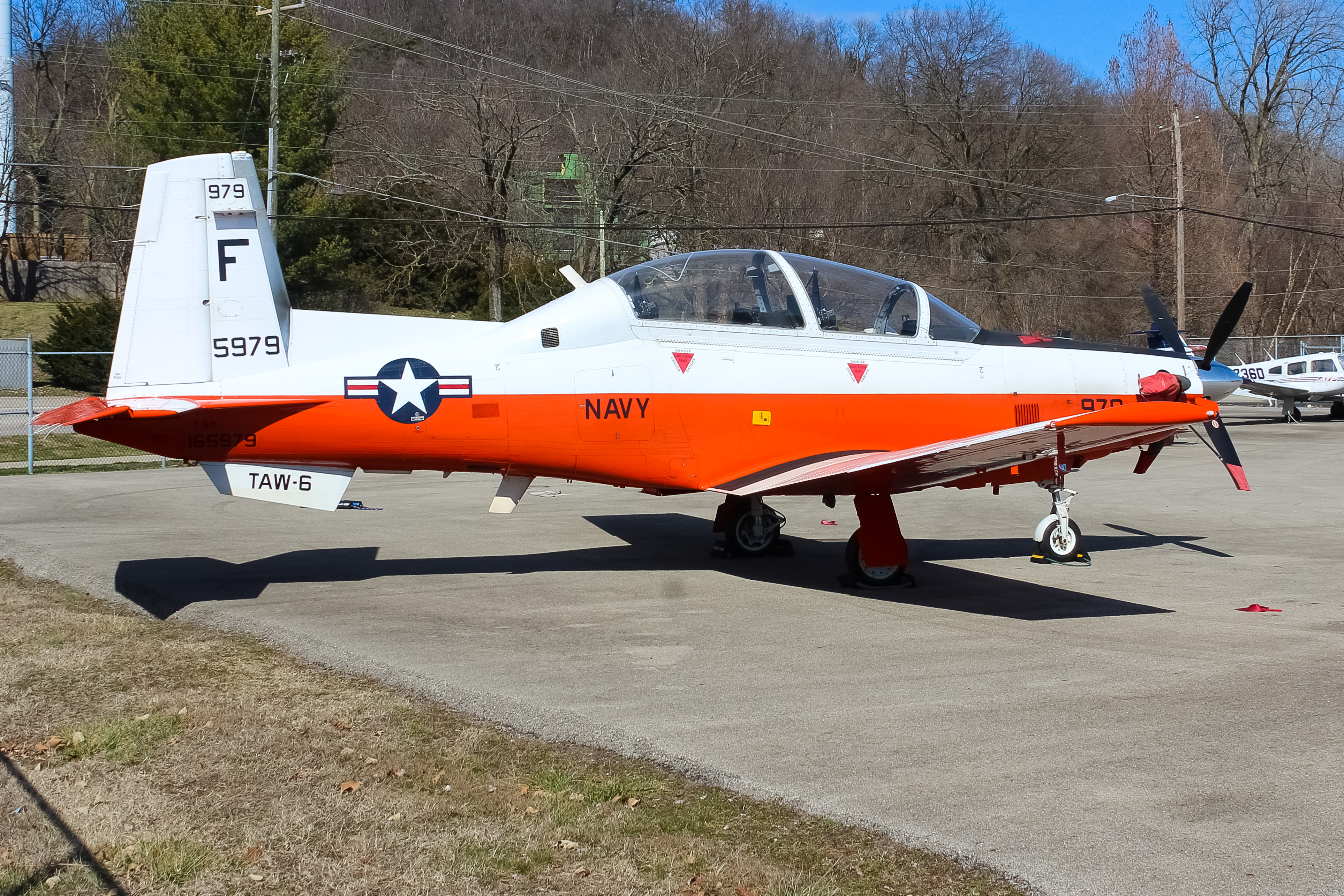 Full size: USN - United States Navy Beechcraft T-6 Texan II N/A at Cincinnati Municipal Airport/Lunken Field