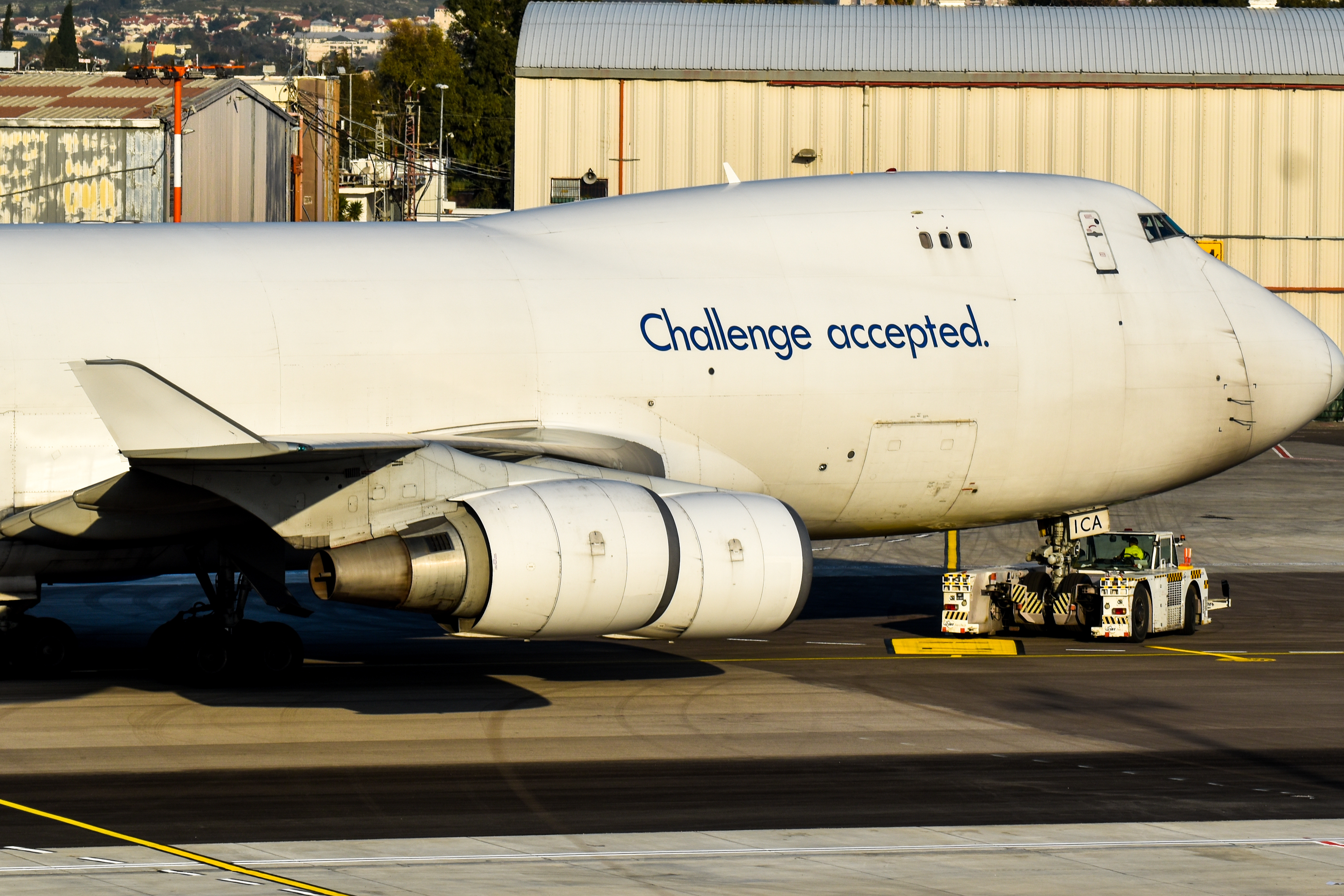 Full size: CAL Cargo Airlines Boeing 747-400 4X-ICA at Tel Aviv-Ben Gurion Airport