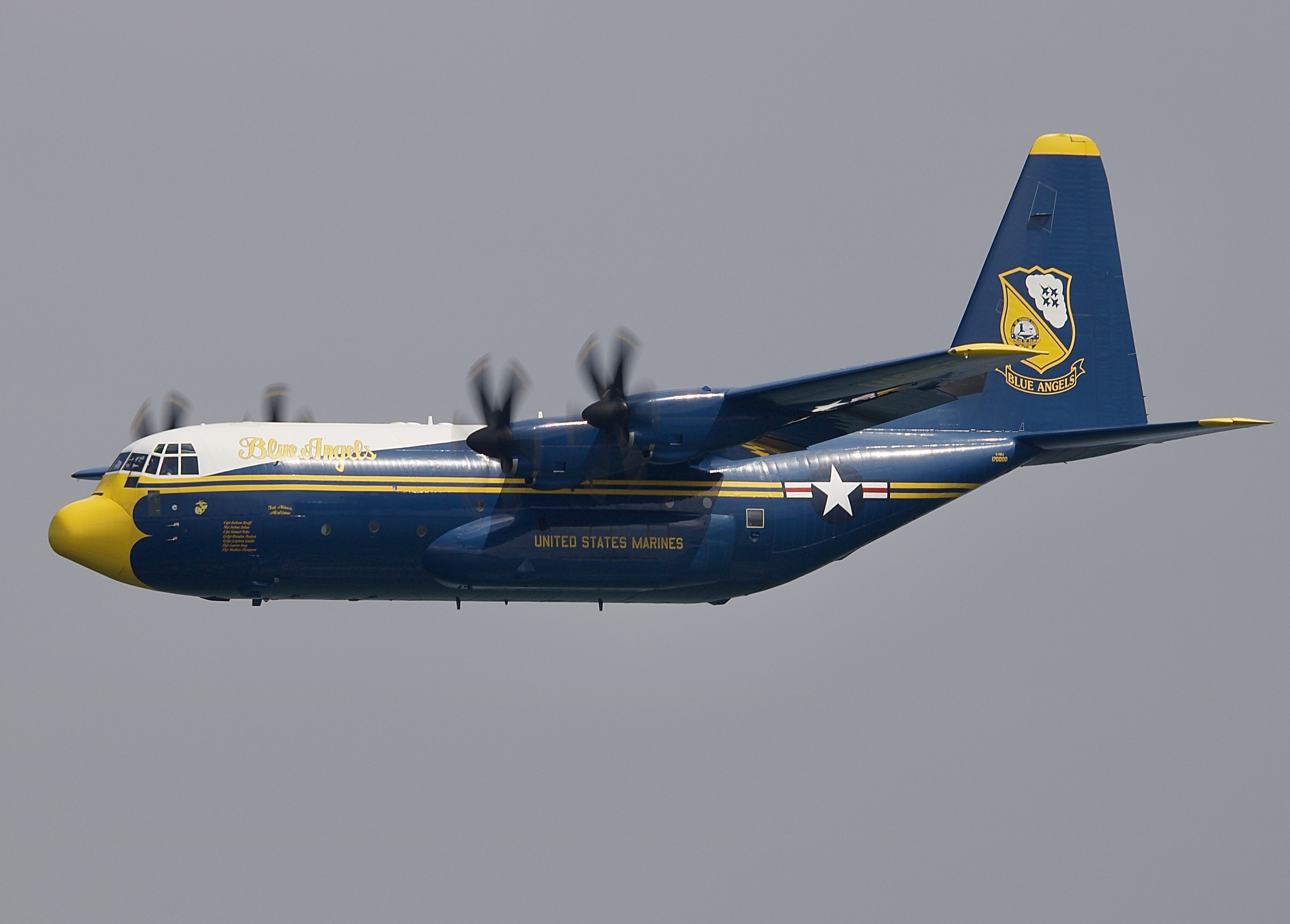 Full size: US Marine Corps Lockheed C-130J Hercules 170000 at General Mitchell International Airport