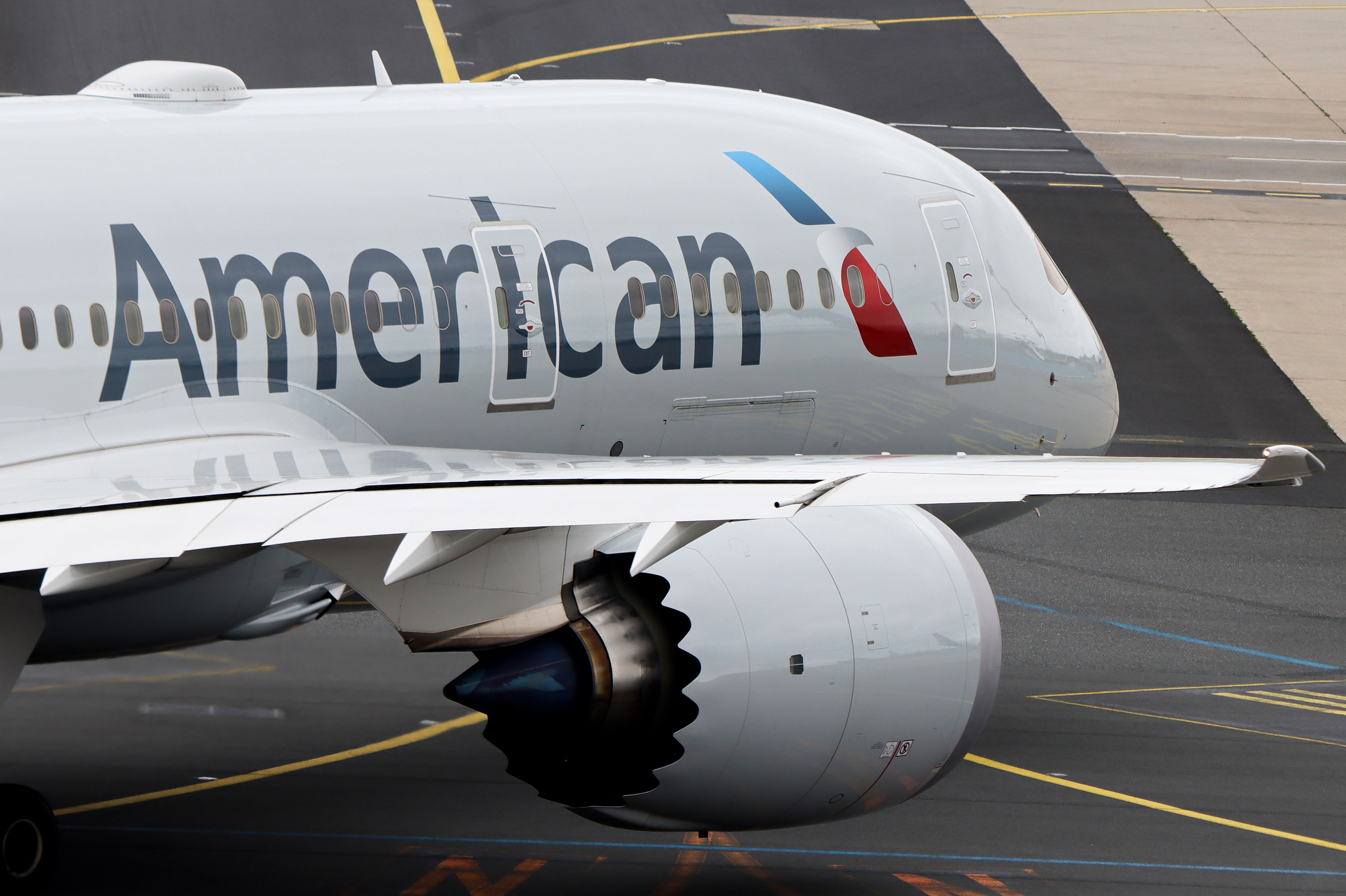 Full size: American Airlines Boeing 787-8 N876AL at Frankfurt International Airport