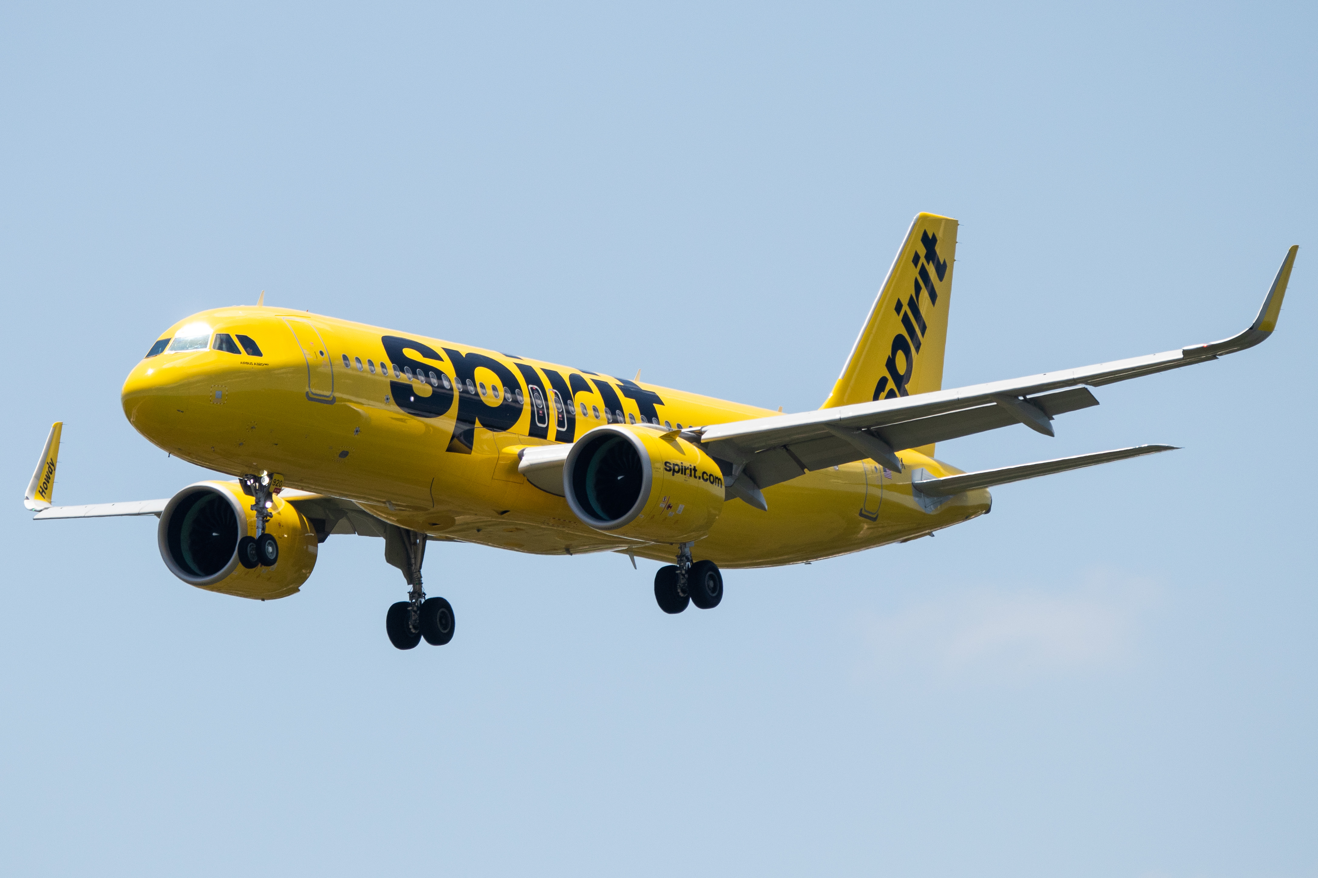 Full size: Spirit Airlines Airbus A320NEO N920NK at Houston-George Bush Intercontinental Airport