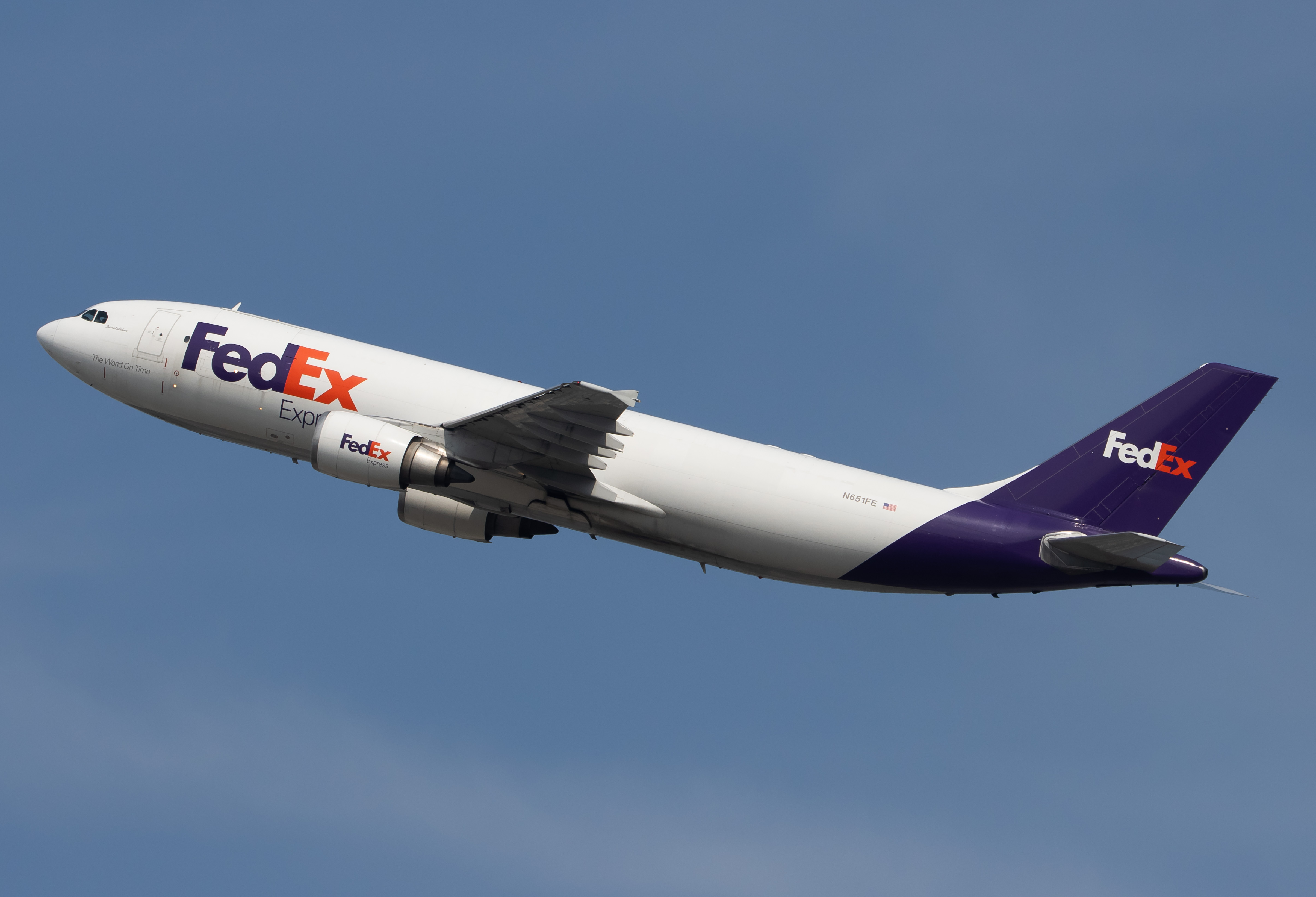 Full size: FedEx Airbus A300F-600 N651FE at Newark Liberty International Airport
