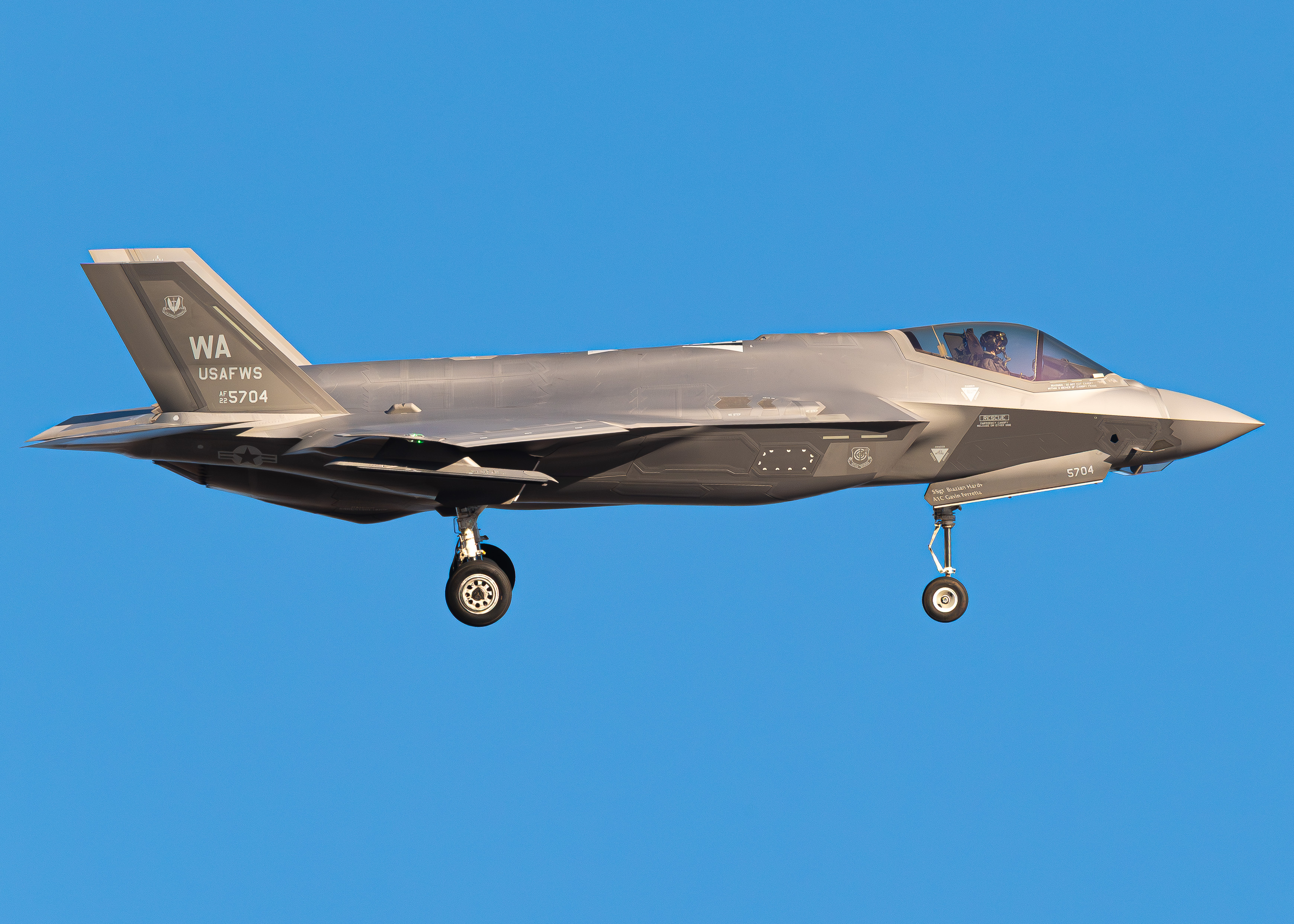 Full size: USAF - United States Air Force Lockheed Martin F-35 Lightning 22-5704 at Nellis Air Force Base