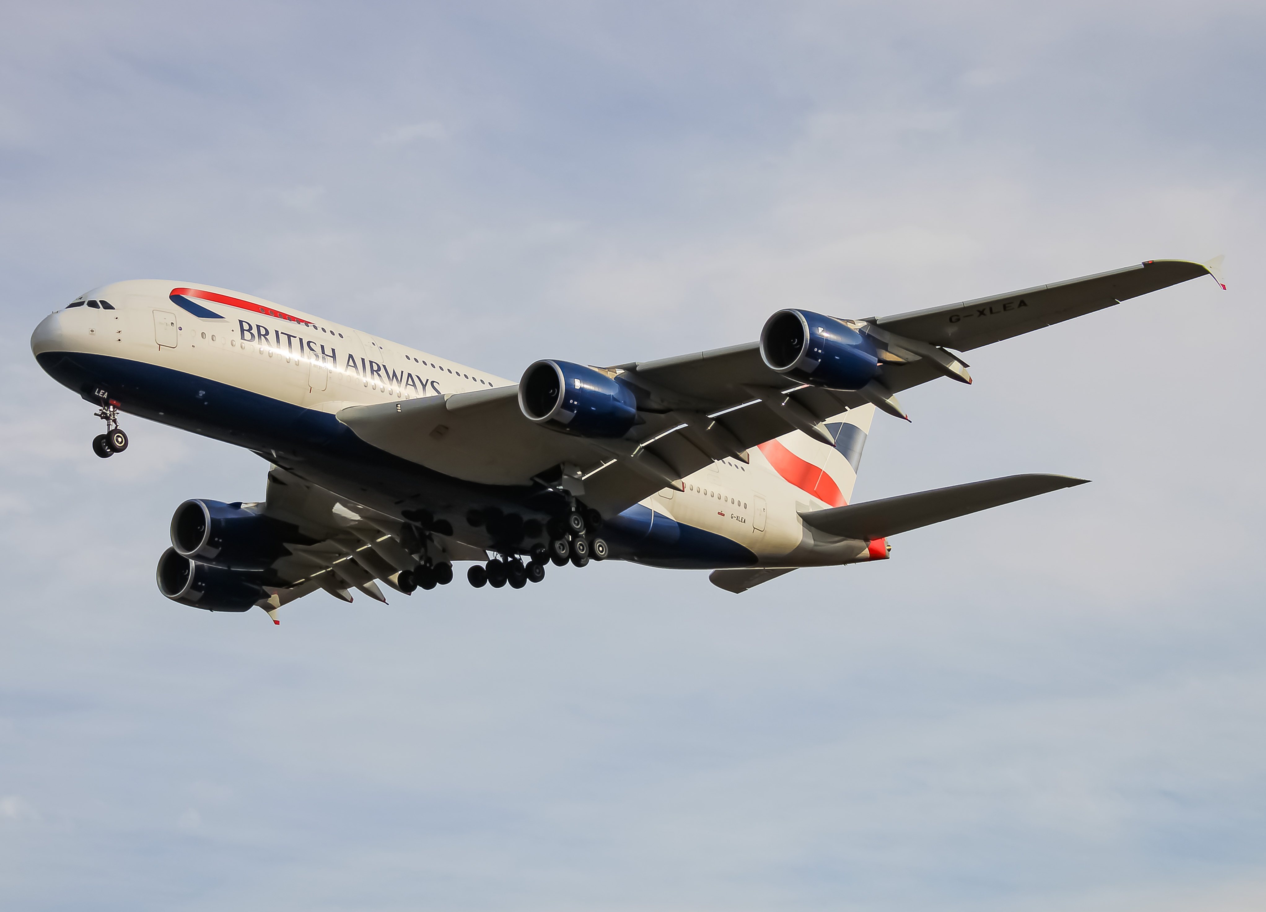 Full size: British Airways Airbus A380-800 G-XLEA at Washington Dulles International Airport