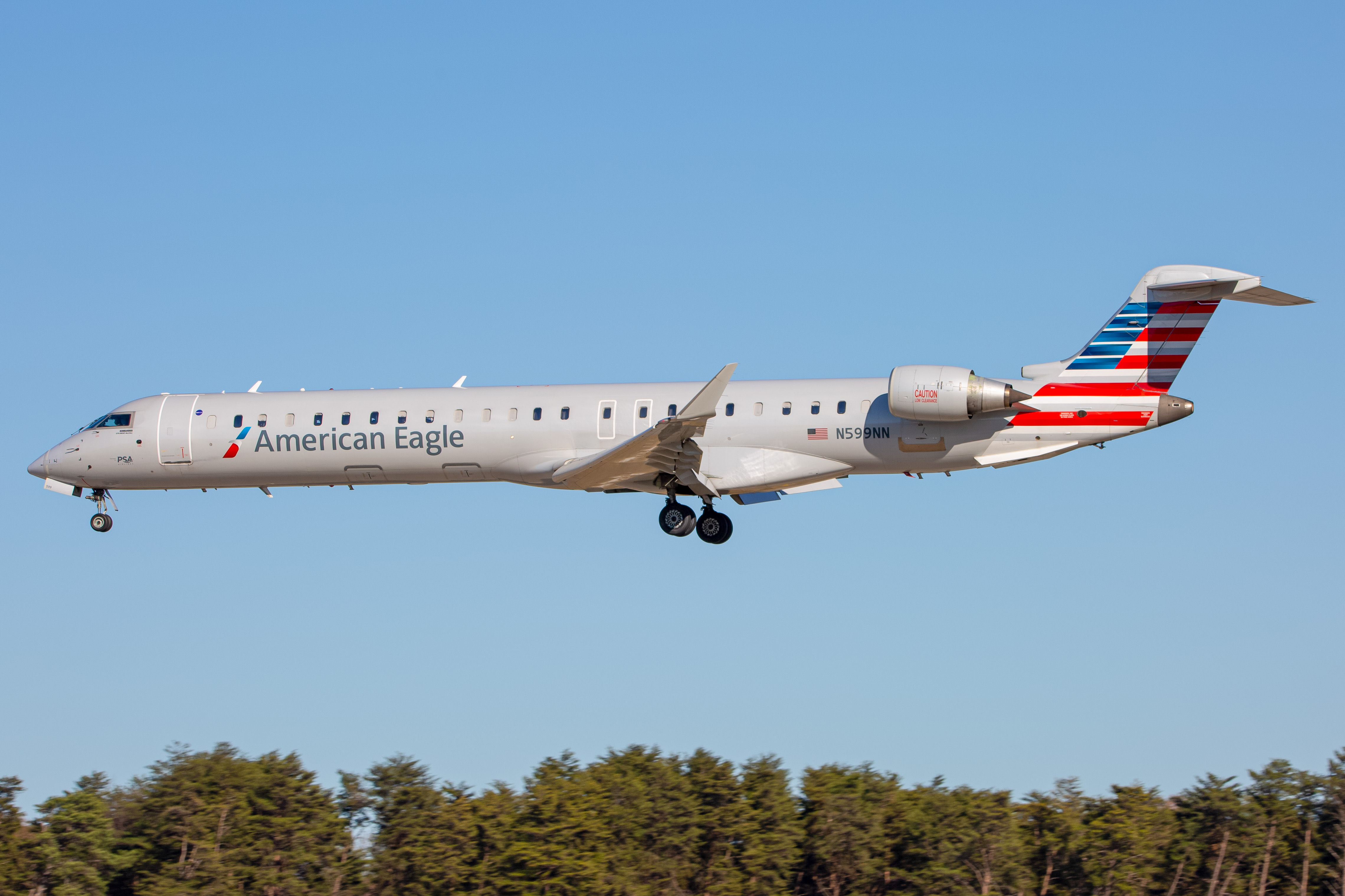 Full size: PSA Airlines Mitsubishi CRJ-900 N599NN at Baltimore/Washington International Thurgood Marshall Airport