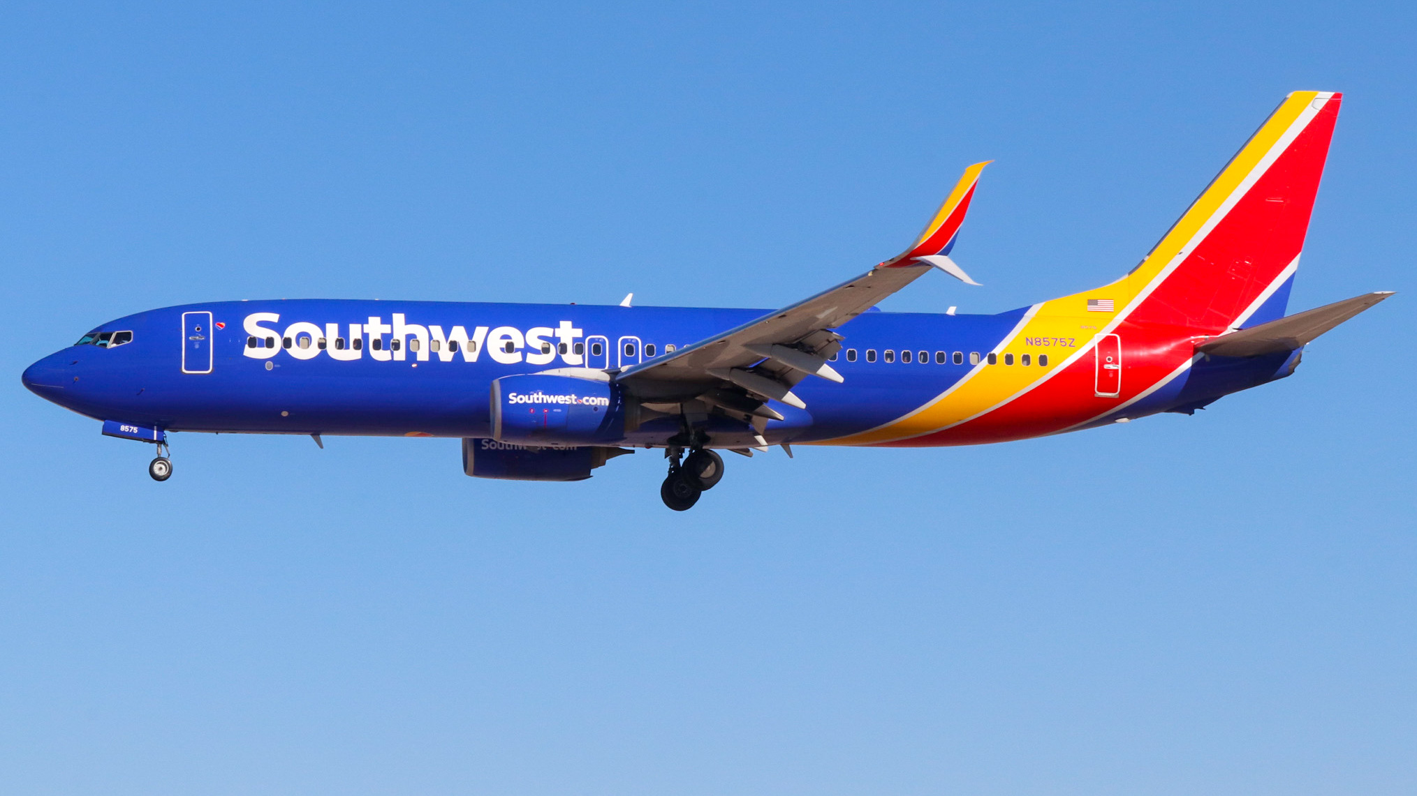 Full size: Southwest airlines Boeing 737-800 N8575Z at Harry Reid International Airport