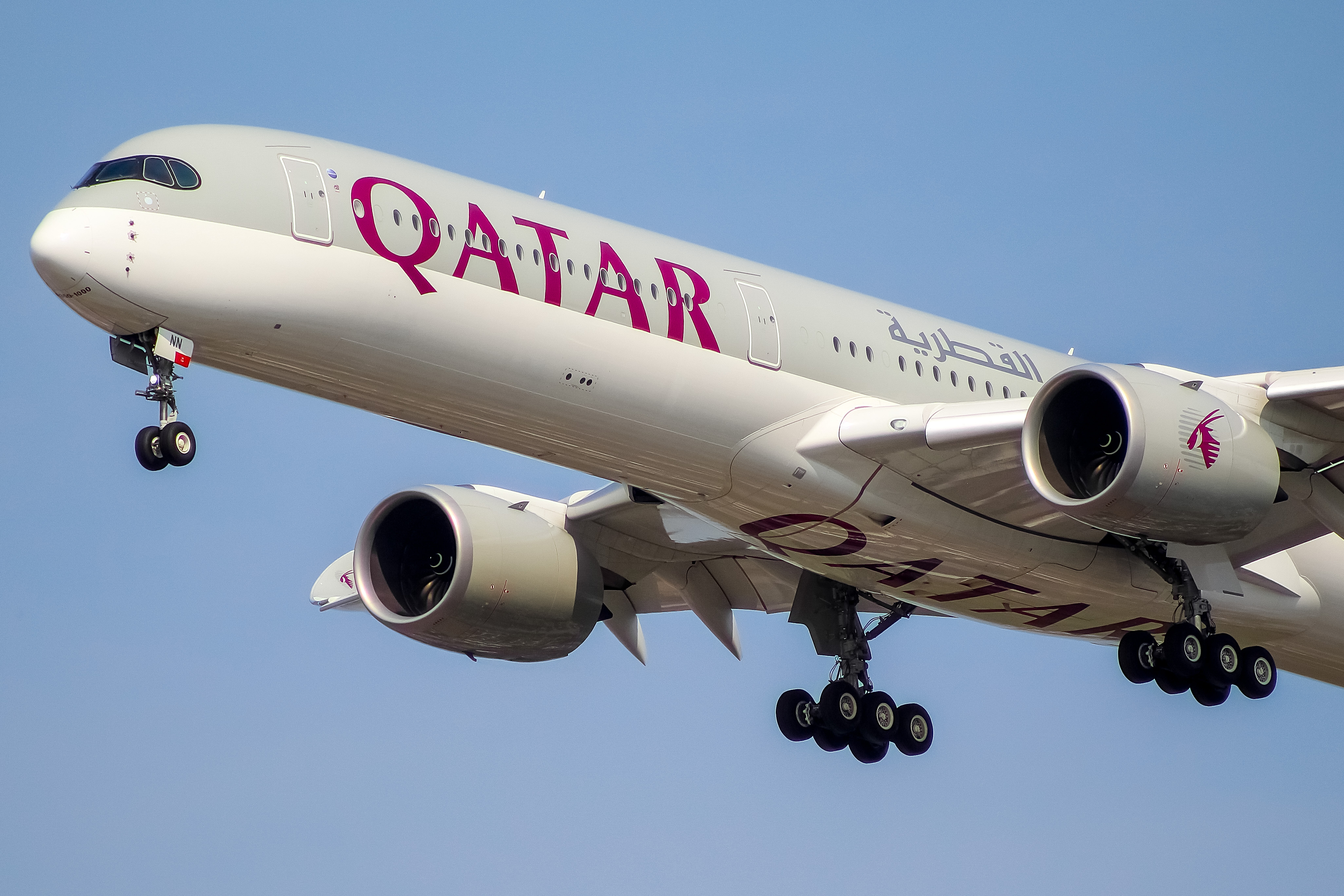 Full size: Qatar Airways Airbus A350-1000 A7-ANN at Chicago O'Hare International Airport