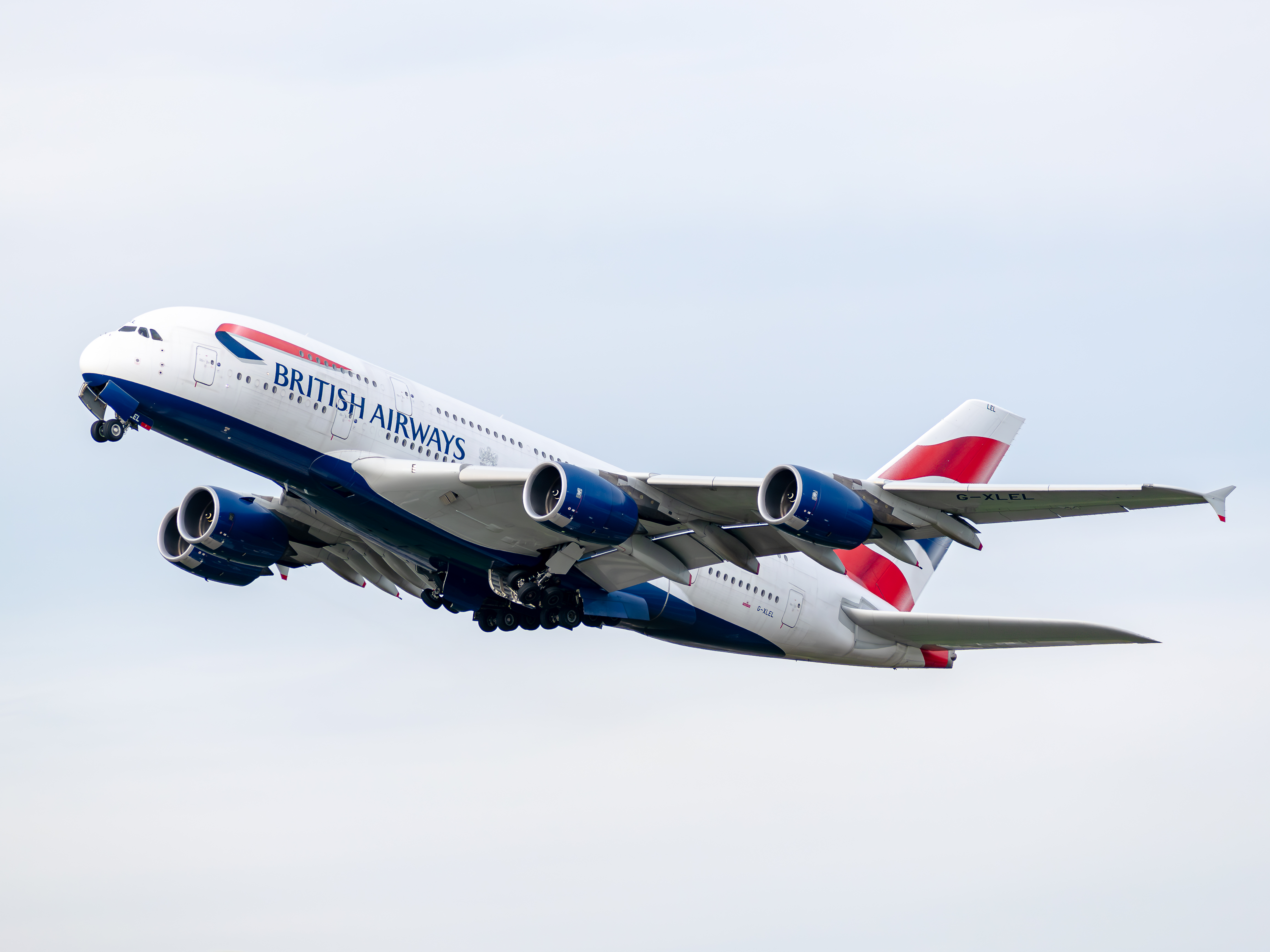 Full size: British Airways Airbus A380-800 G-XLEL at London Heathrow International Airport
