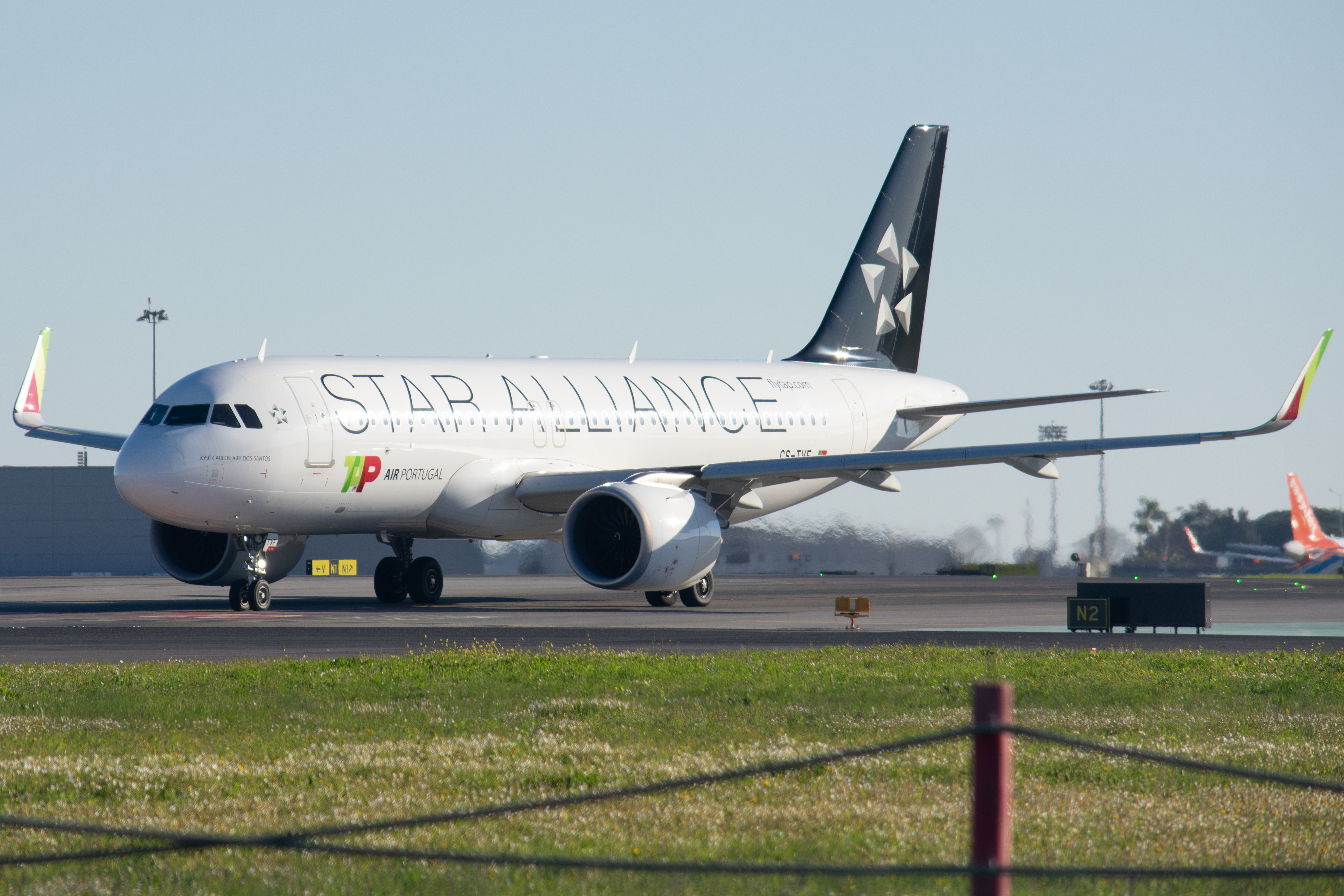 Full size: TAP Air Portugal Airbus A320NEO CS-TVF at Lisbon Humberto Delgado Airport