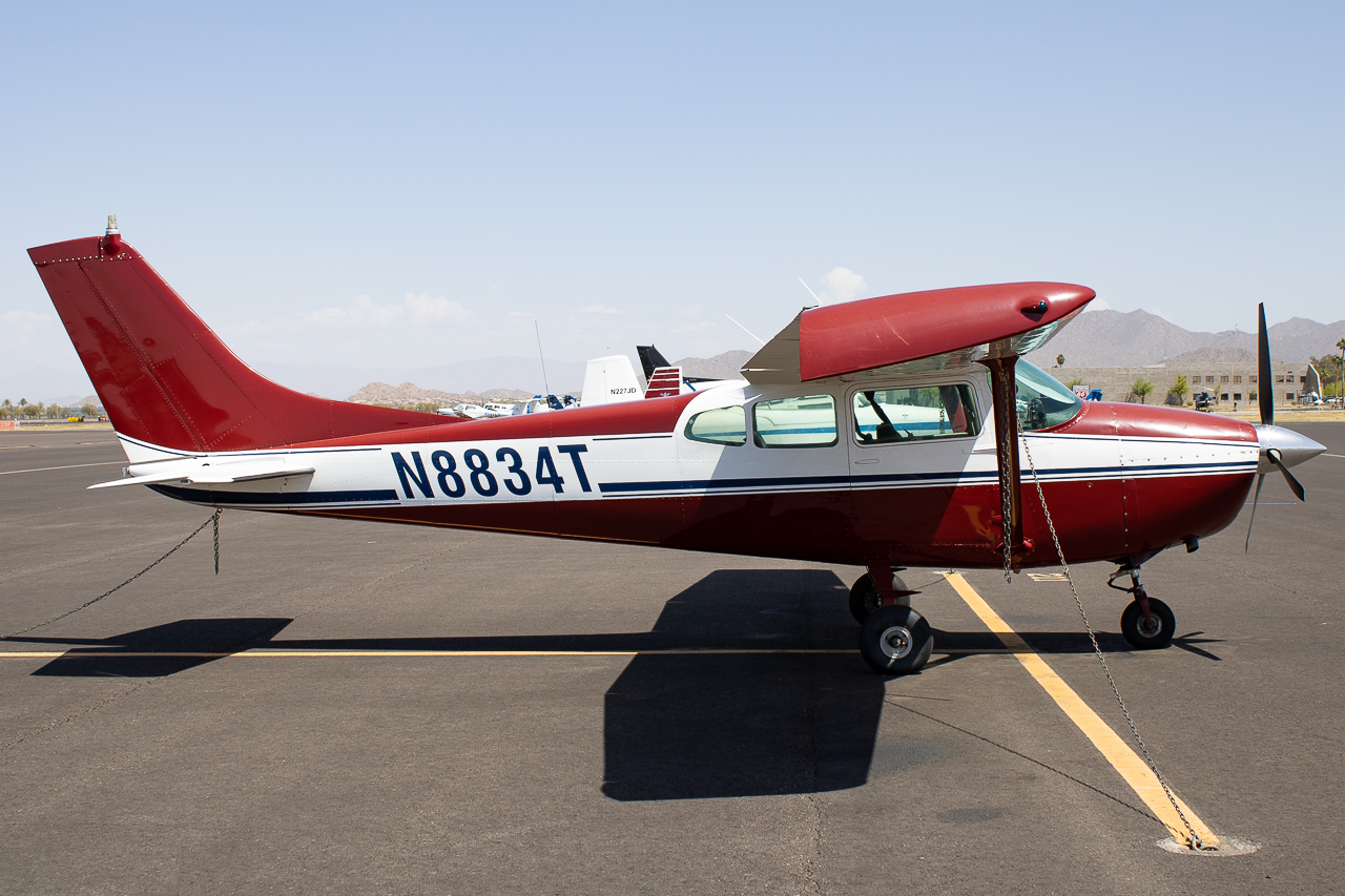 Full size: PRIVATE Cessna 182 Skylane N8834T at Falcon Field Airport