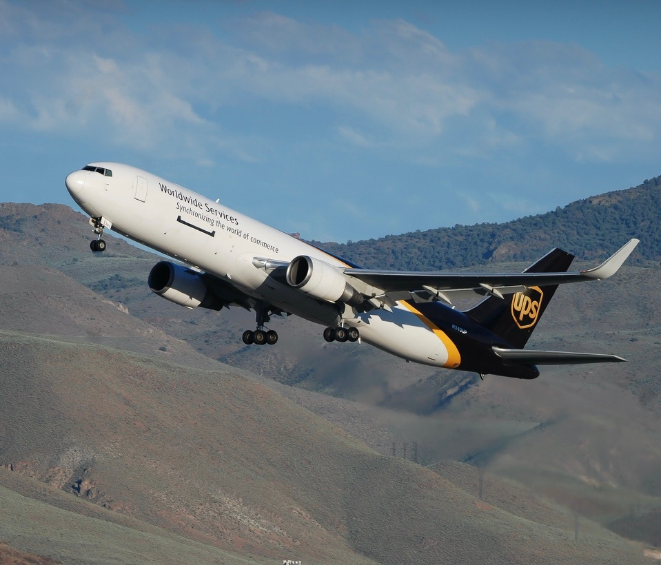 Full size: United Parcel Service Boeing 767-300ER N343UP at Reno/Tahoe International Airport