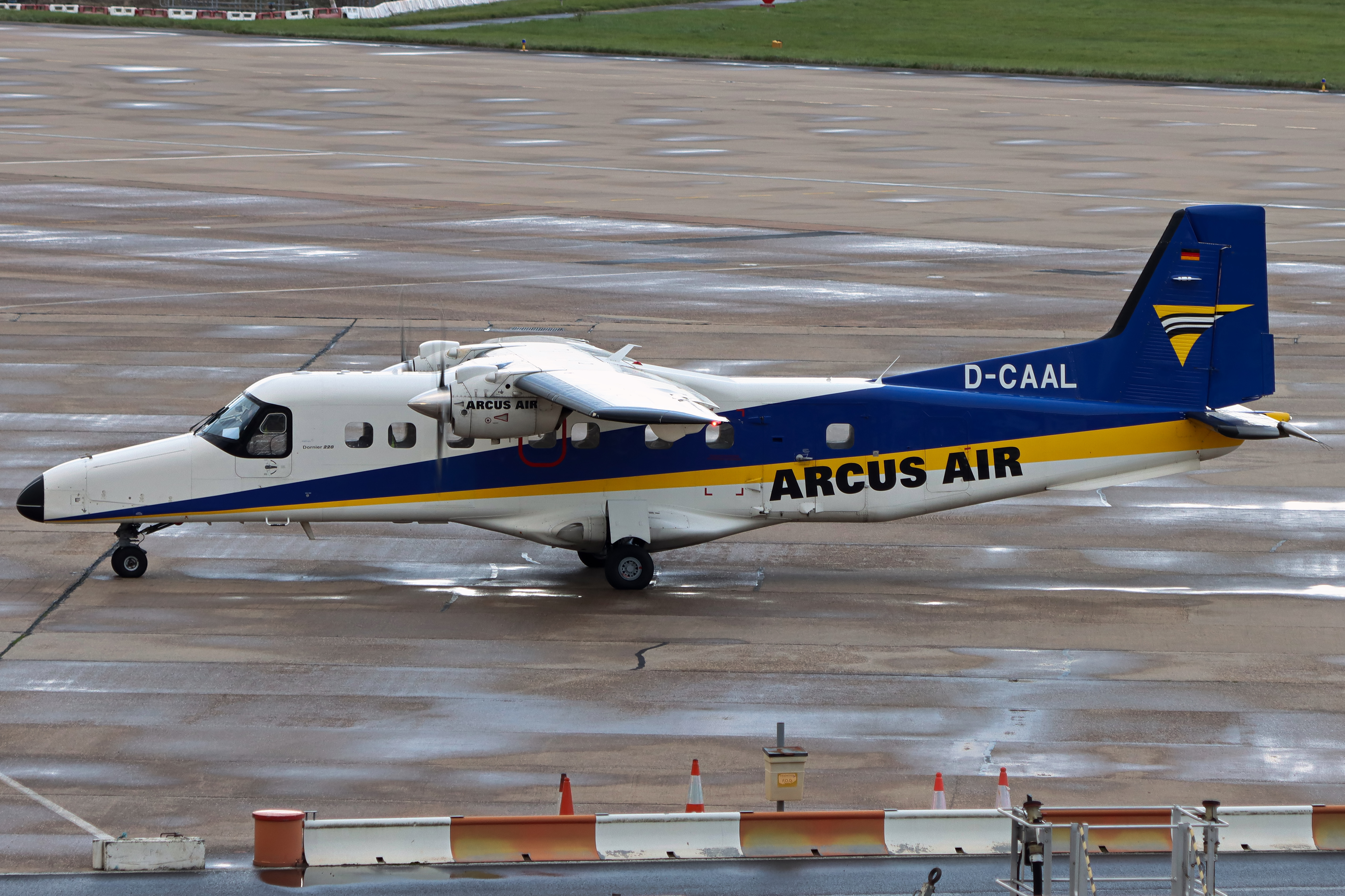 Full size: Arcus Air Dornier 228 D-CAAL at Birmingham Airport