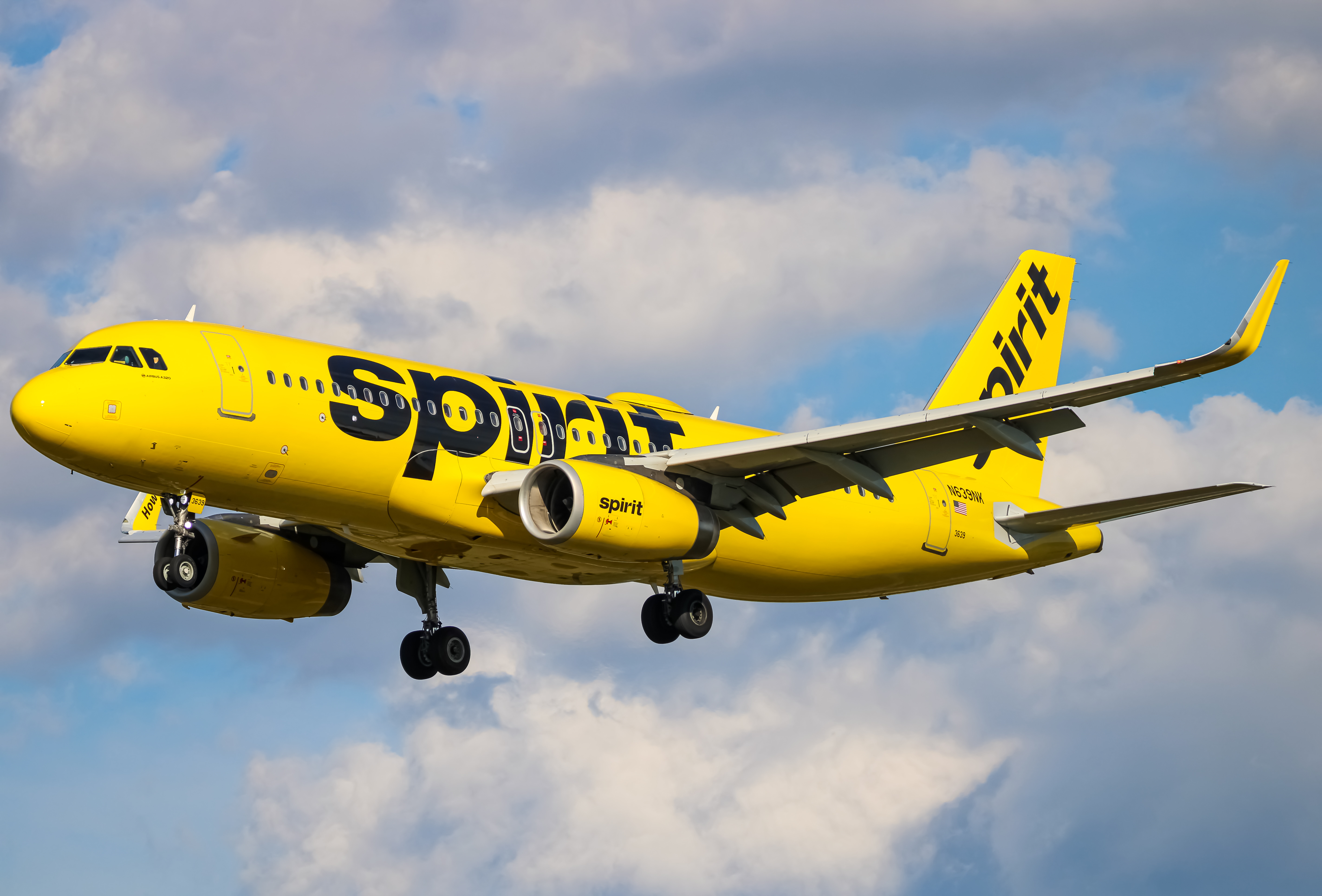 Full size: Spirit Airlines Airbus A320 N639NK at Baltimore/Washington International Thurgood Marshall Airport