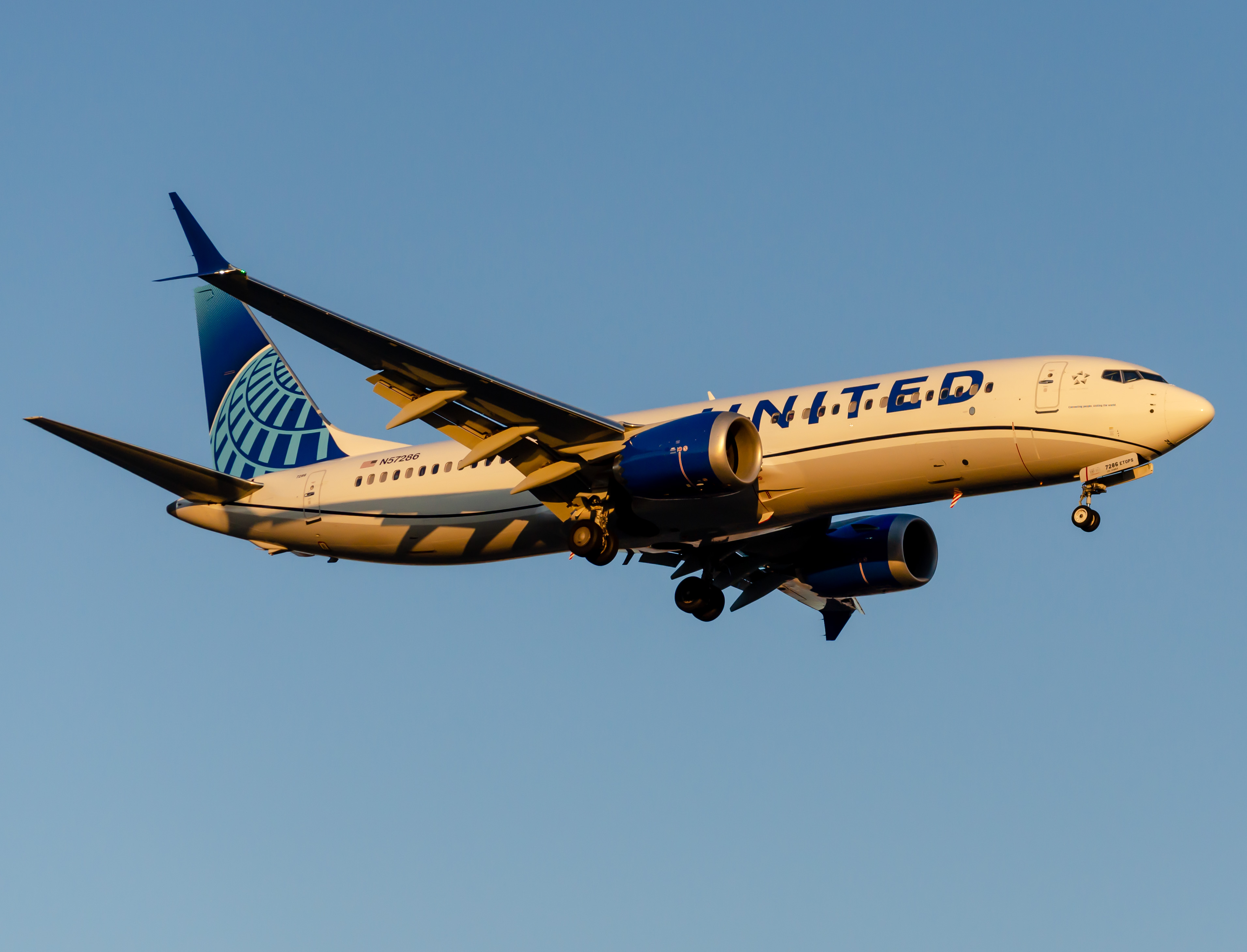 Full size: United Airlines Boeing 737 MAX 8 N57286 at Newark Liberty International Airport